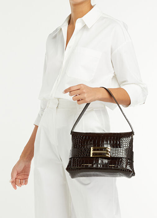 VICTORIA BECKHAM B-logo Leather tote bag