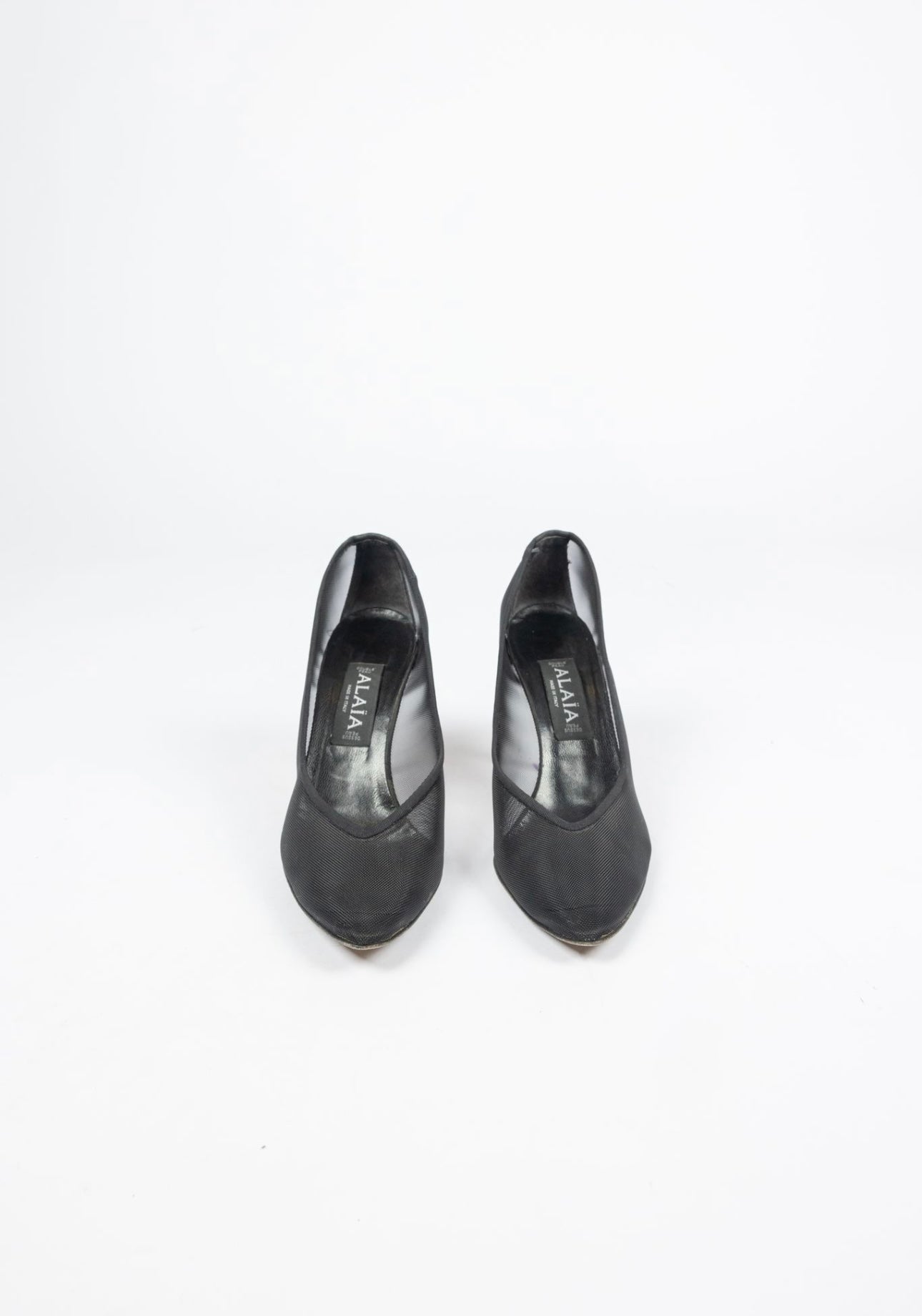 ALAIA - Black Mesh Pumps