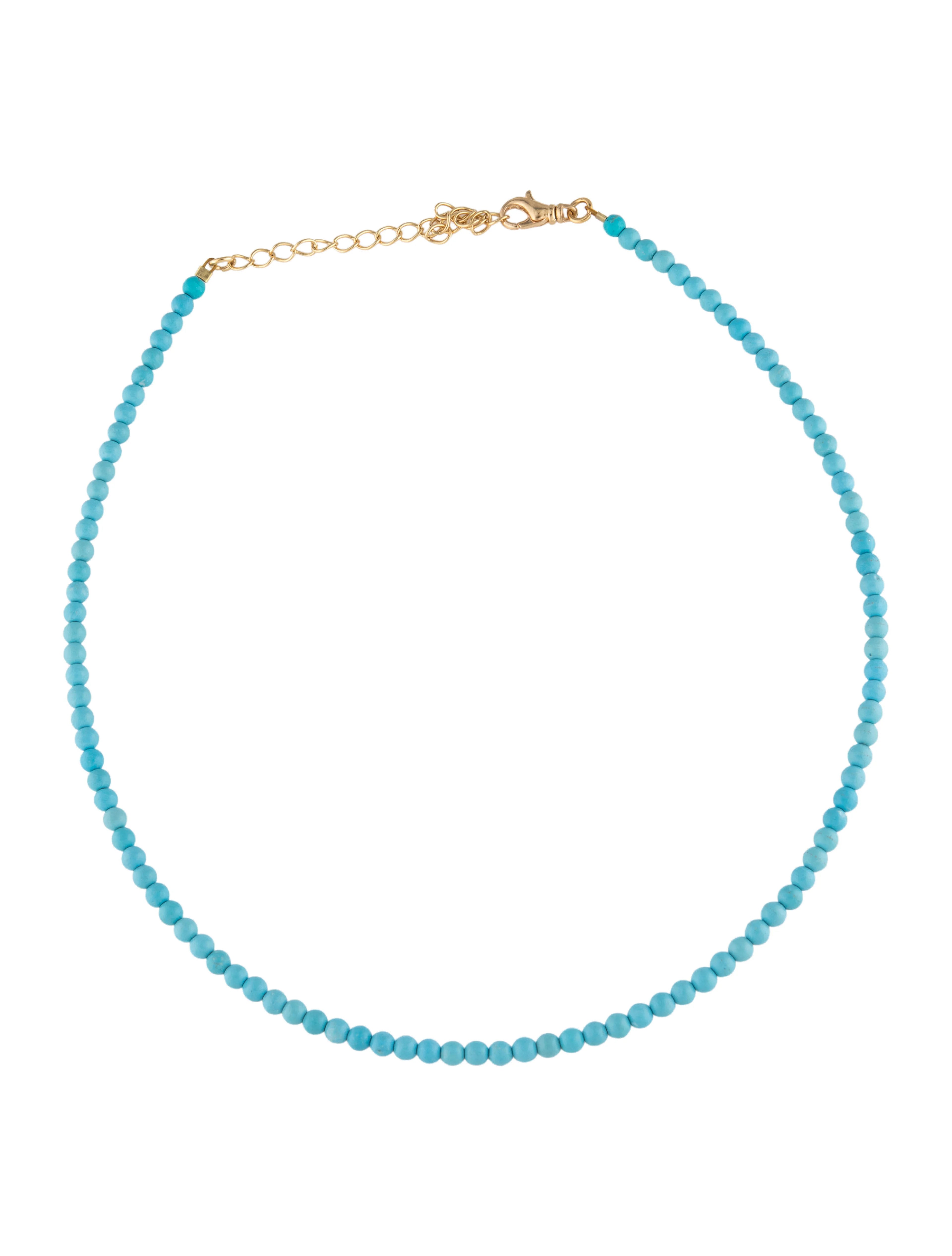 JENNIFER BEHR BLUE BEADED NECKLACE