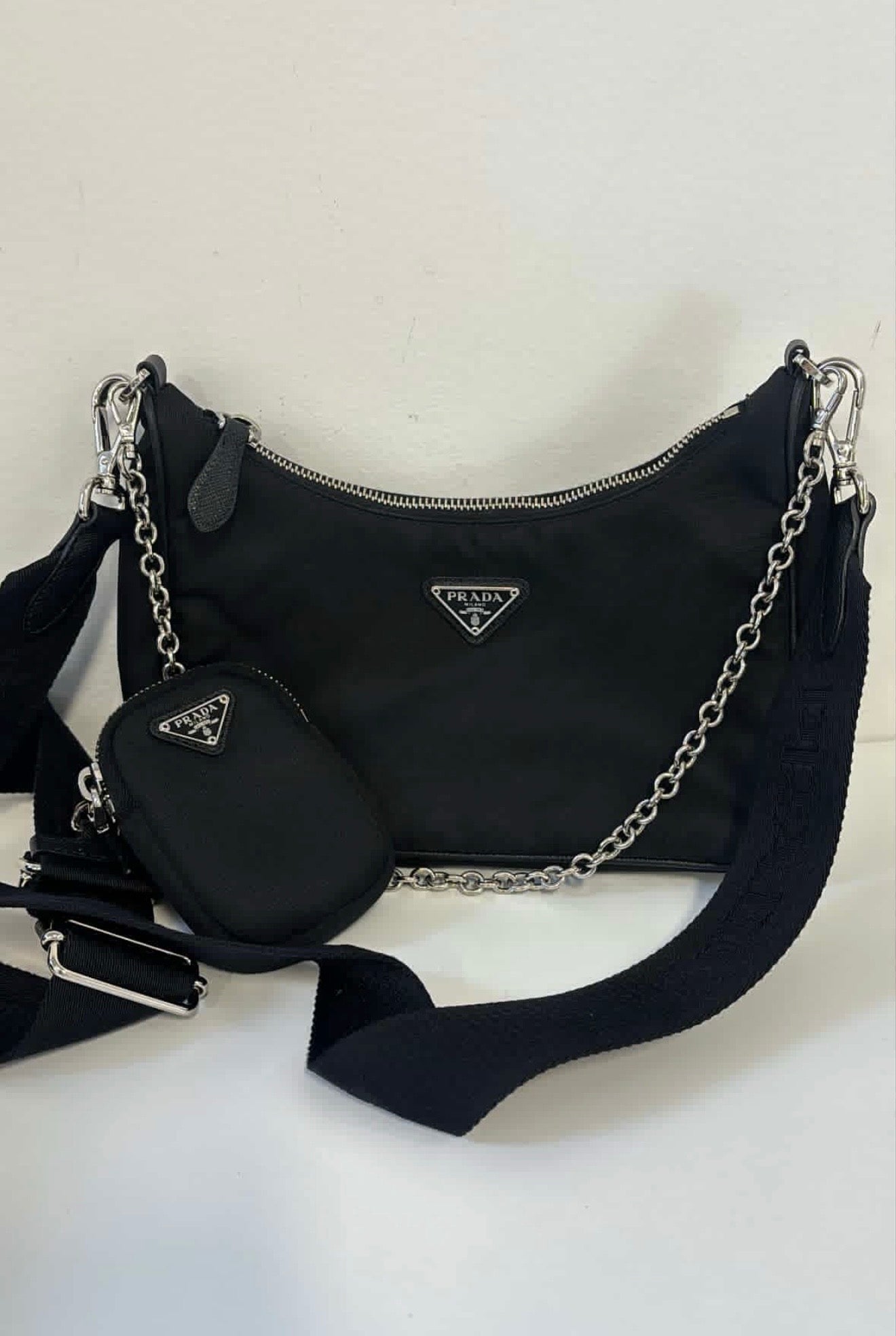 PRADA re-edition 2005 re-nylon bag in black