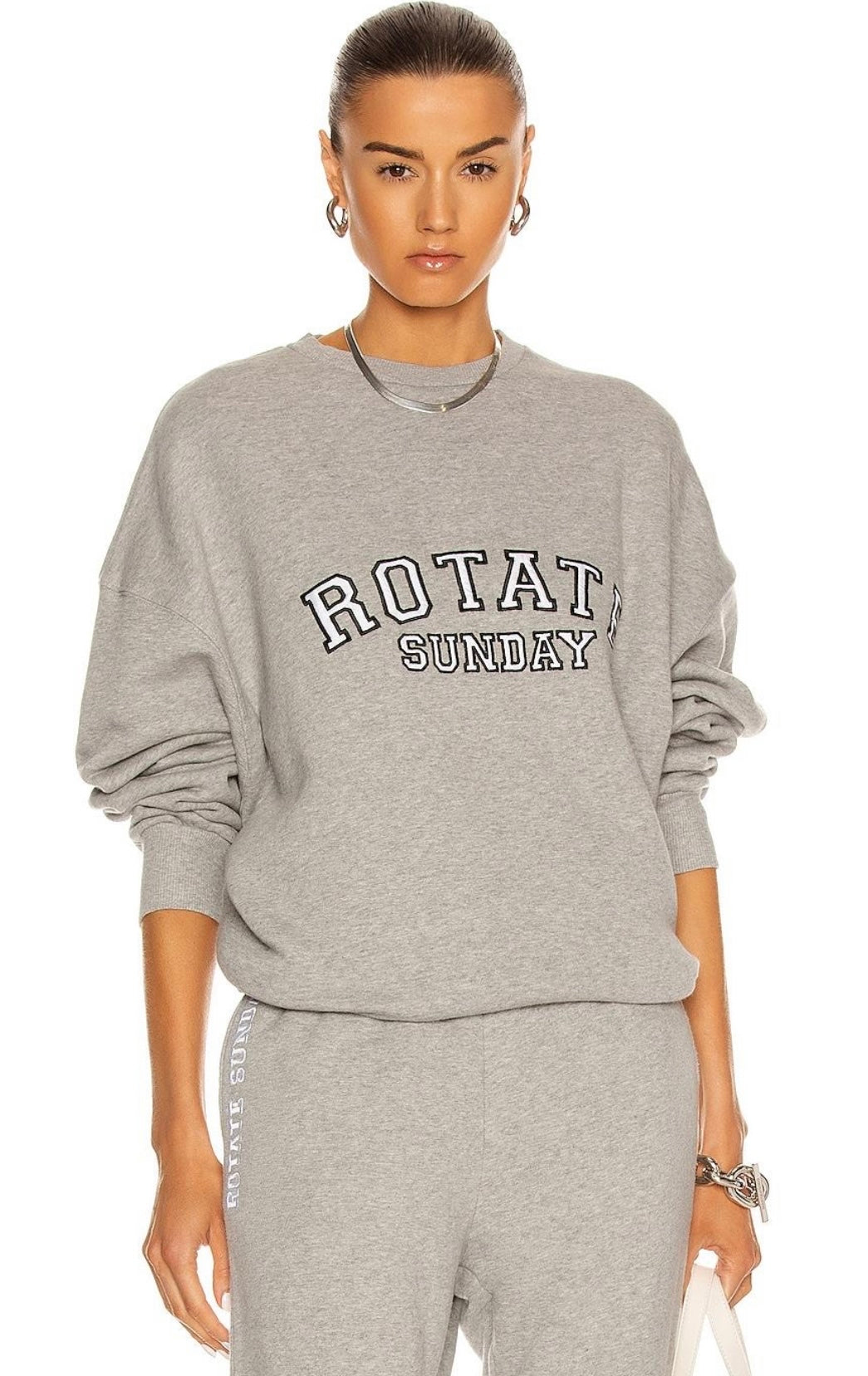 ROTATE BIRGER CHRISTENSEN
Iris Organic Cotton Crewneck sweatshirt and sweatpants (sold as a set)