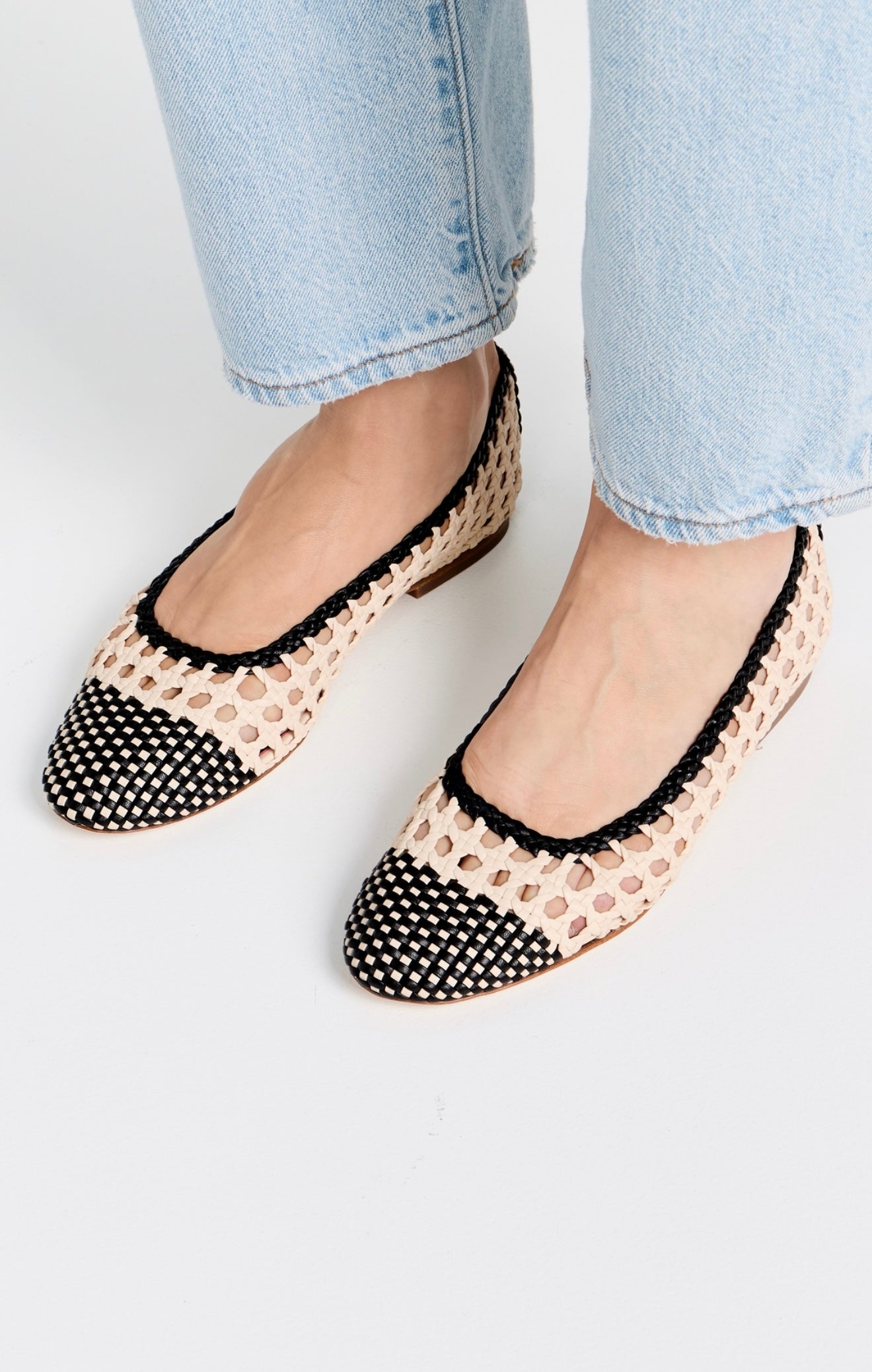 Staud - Nell Crochet Ballet Flats