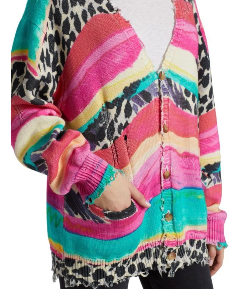 R13
Multi Stripe Cardigan