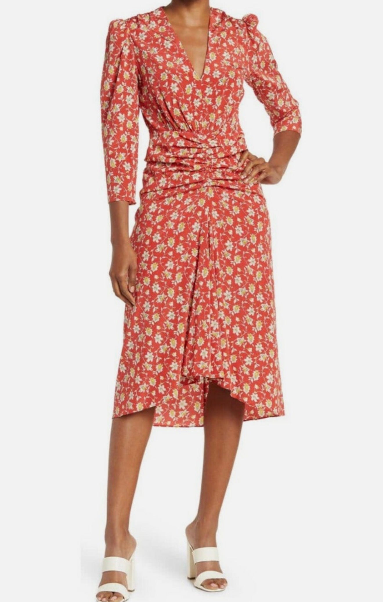 Veronica Beard Mary Midi Floral Dress