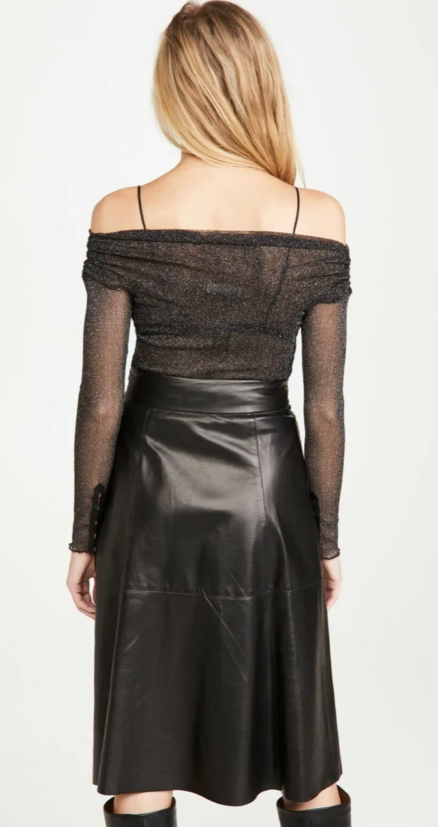 SIMKHAI - Fallon off-shoulder top in black