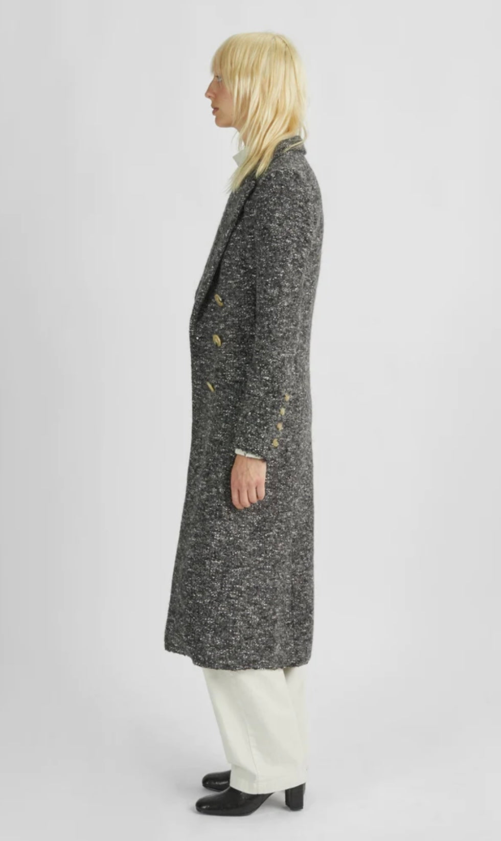 ETOILE ISABEL MARANT
Overton Double-Breasted Melange Coat