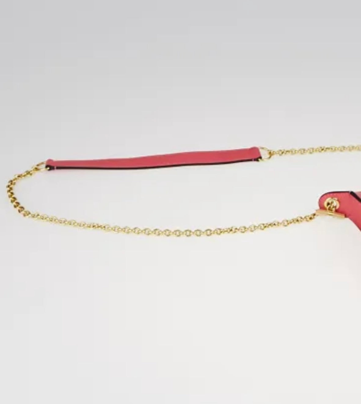 CELINE
Rose Dust Smooth Calfskin Leather Pocket Chain Medium Clutch Bag
