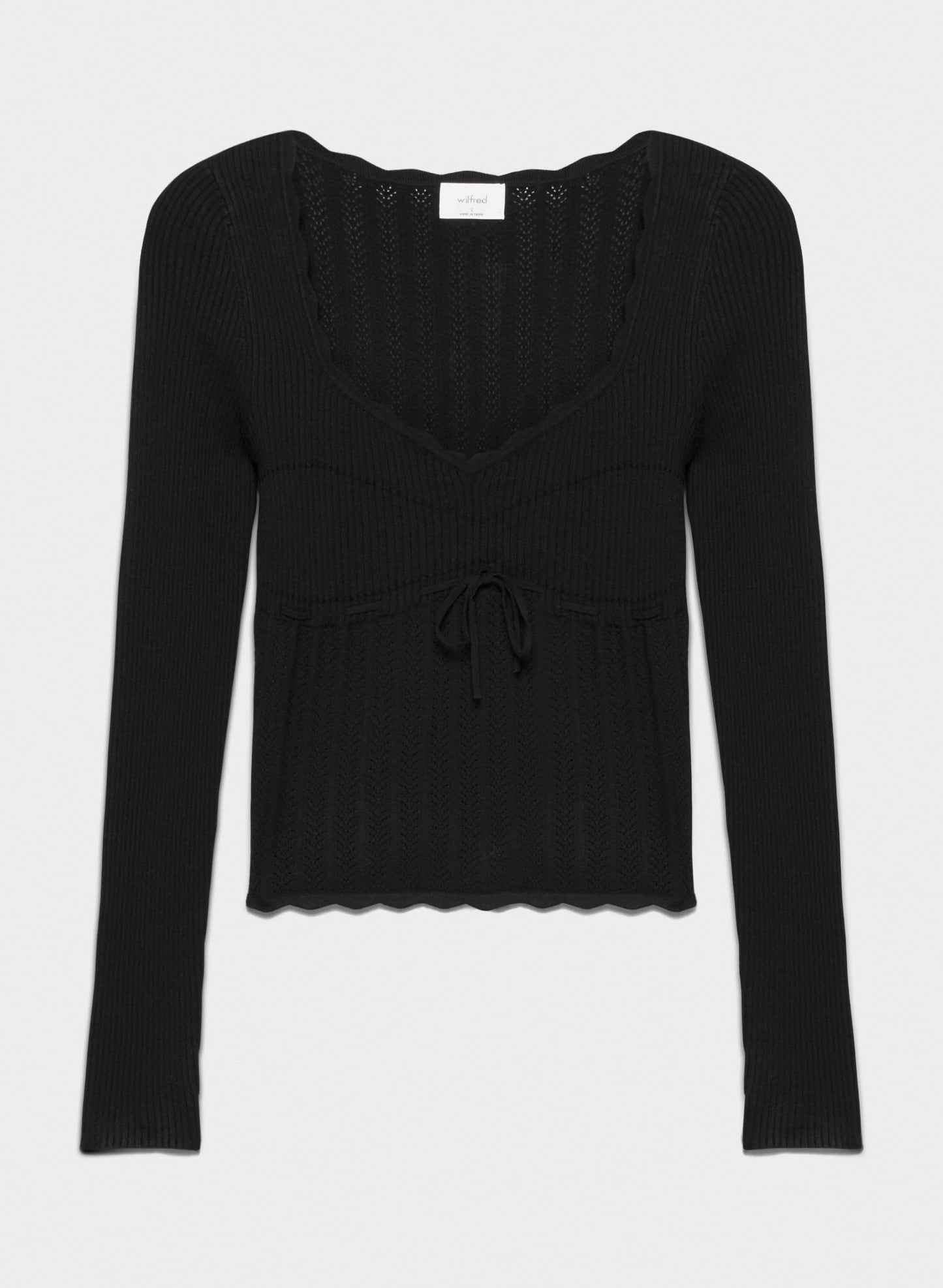 WILFRED black knit top