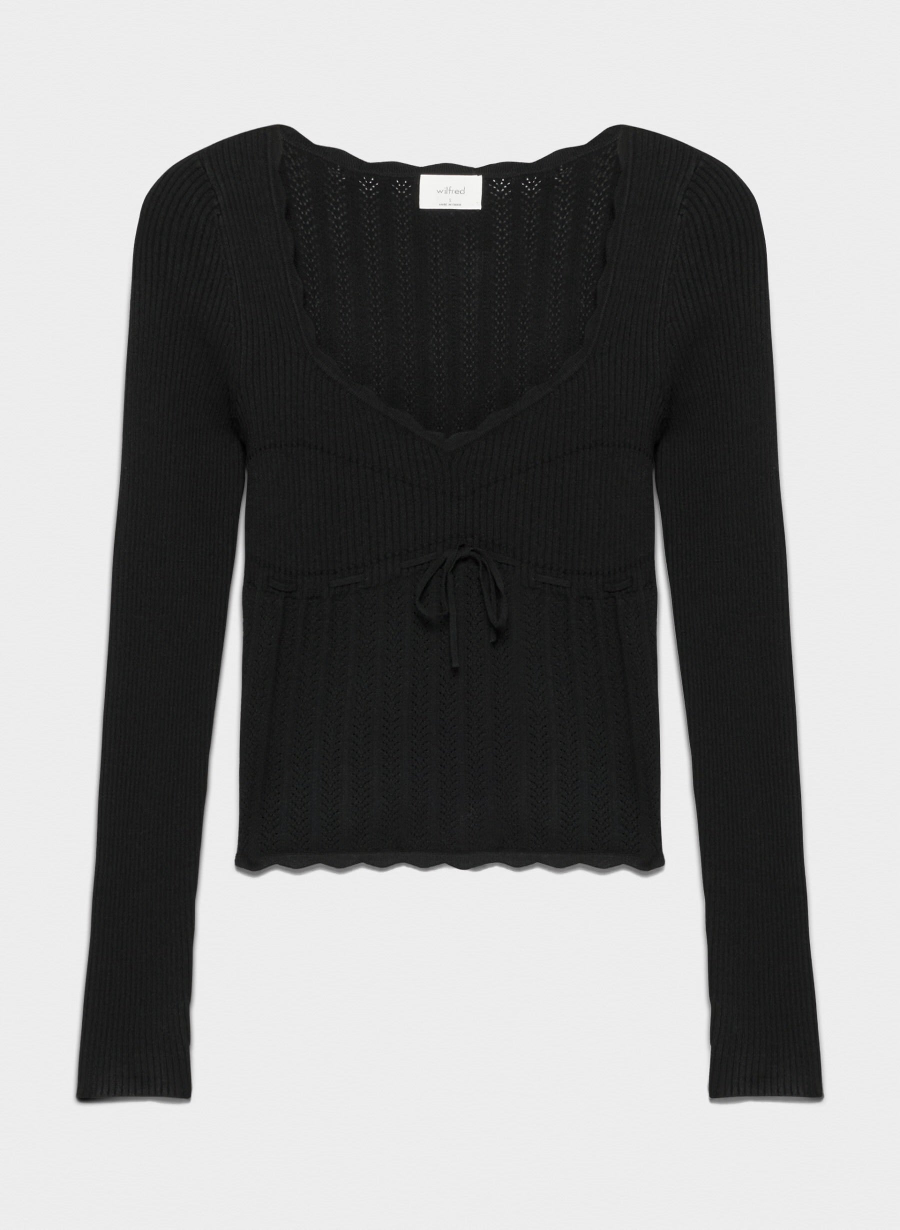 WILFRED black knit top