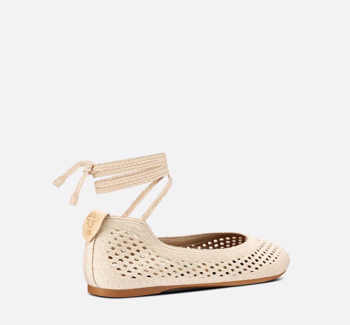 DIOR - Poème Laced Ballerina Flat Beige