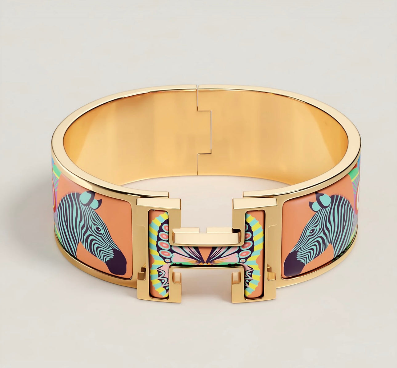 Preloved HERMES- Clic Clac H Lanternes, Ballons et Cocardes bracelet