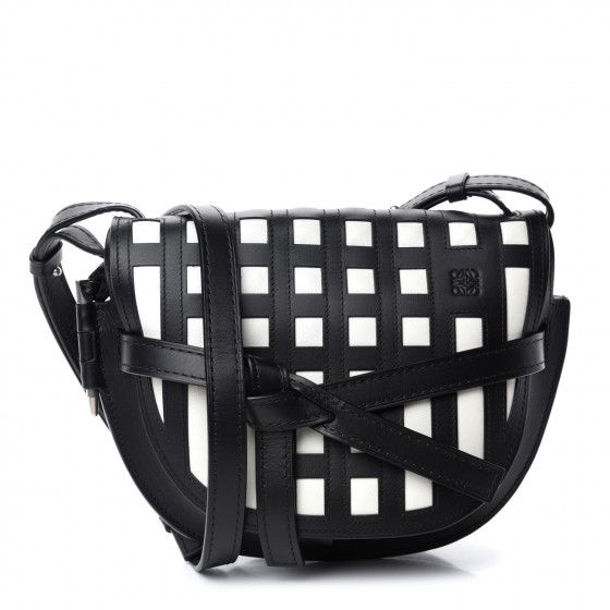 Black & White Loewe Gate Bag, Small