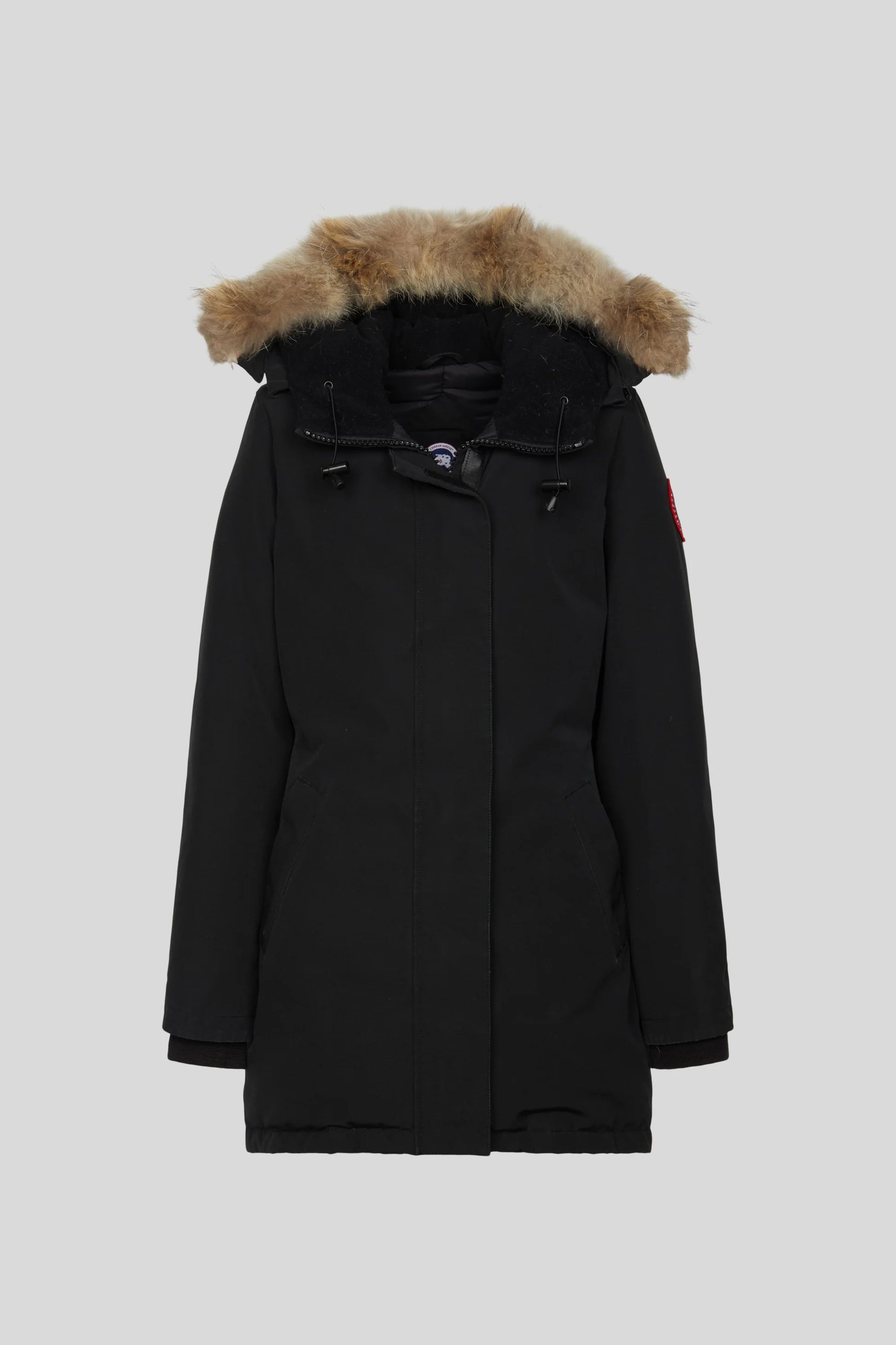 CANADA GOOSE black mid length parka