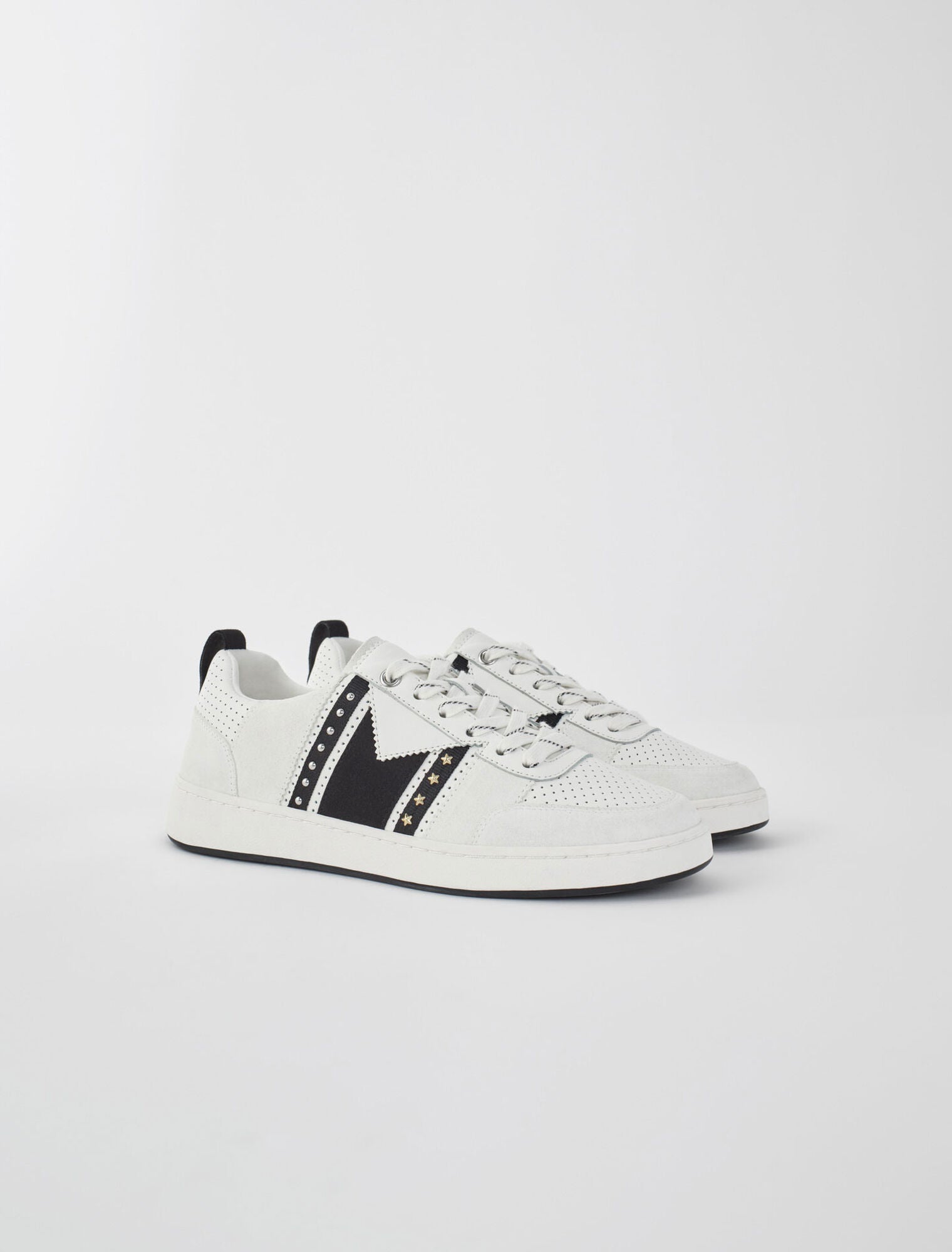 MAJE black & white sneakers