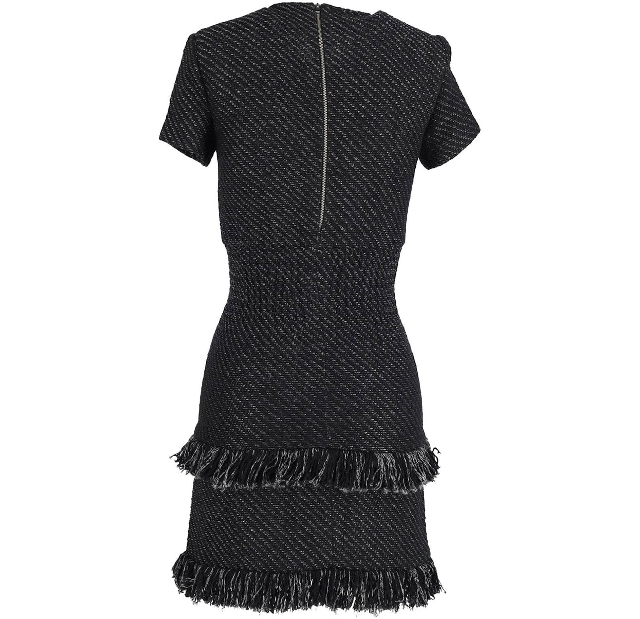 MAJE - Rabata Tweed Fringed Dress