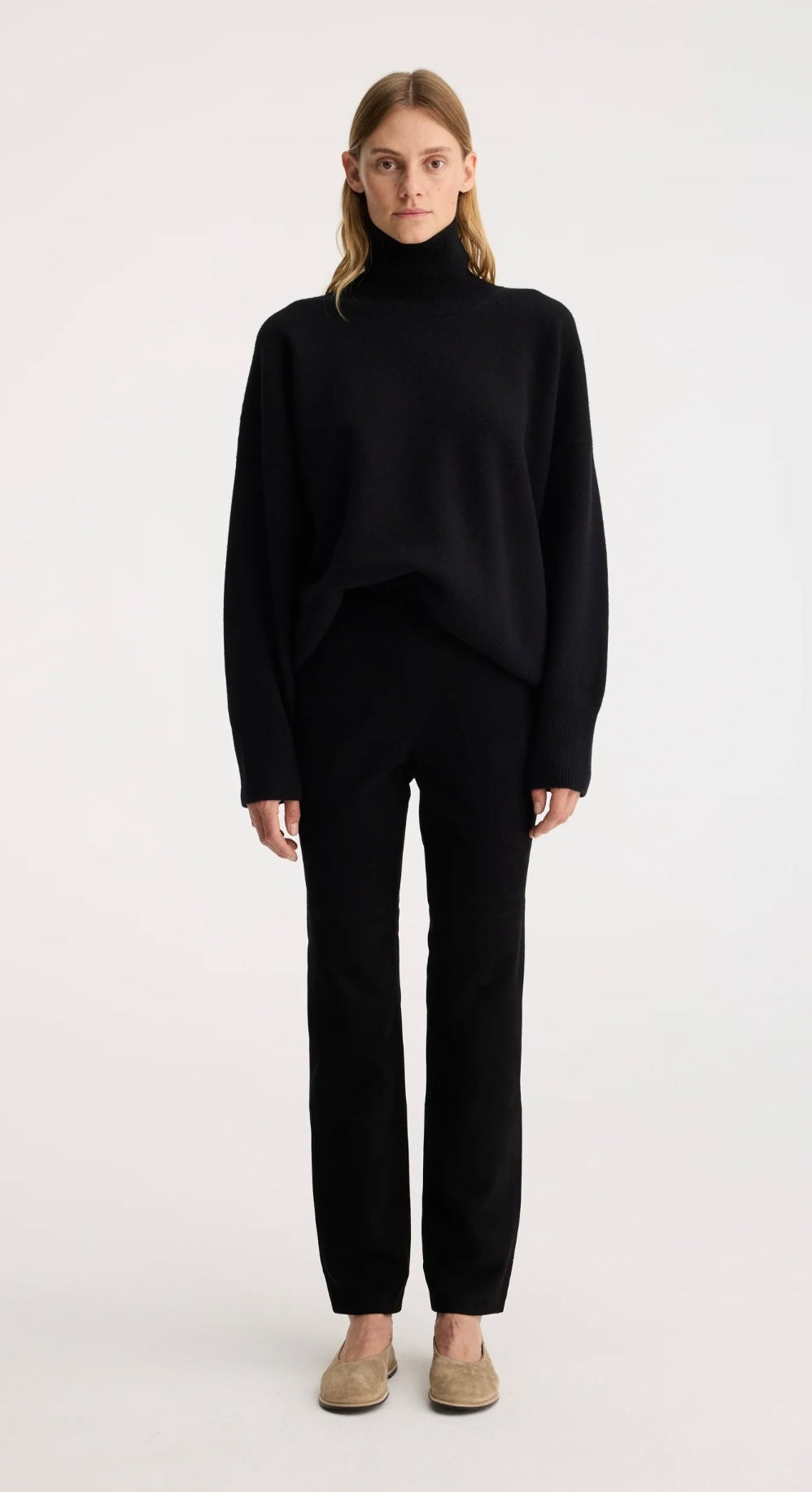 Rohe - Straight-leg Suede Trousers Black