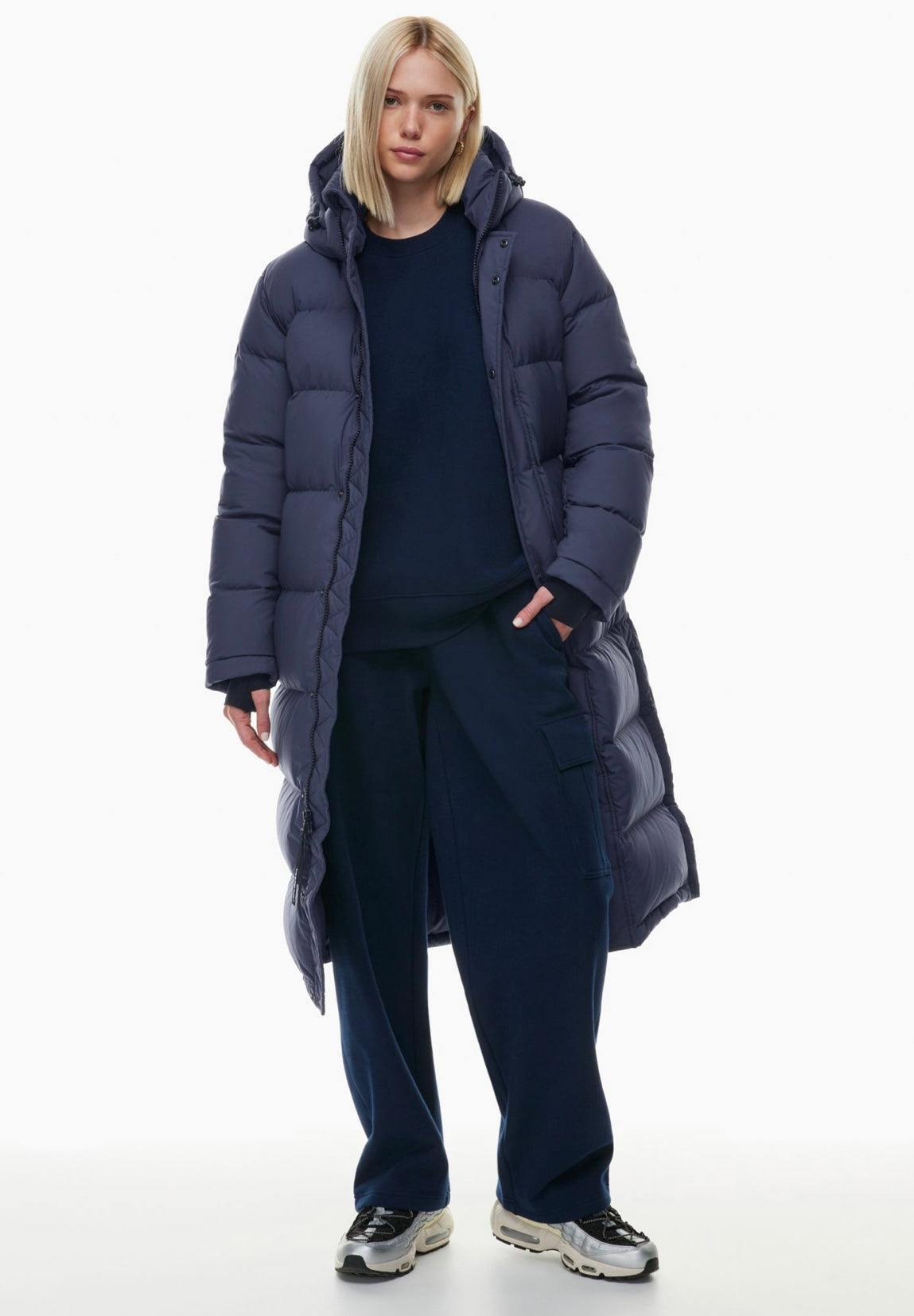 SUPER PUFF long hooded jacket