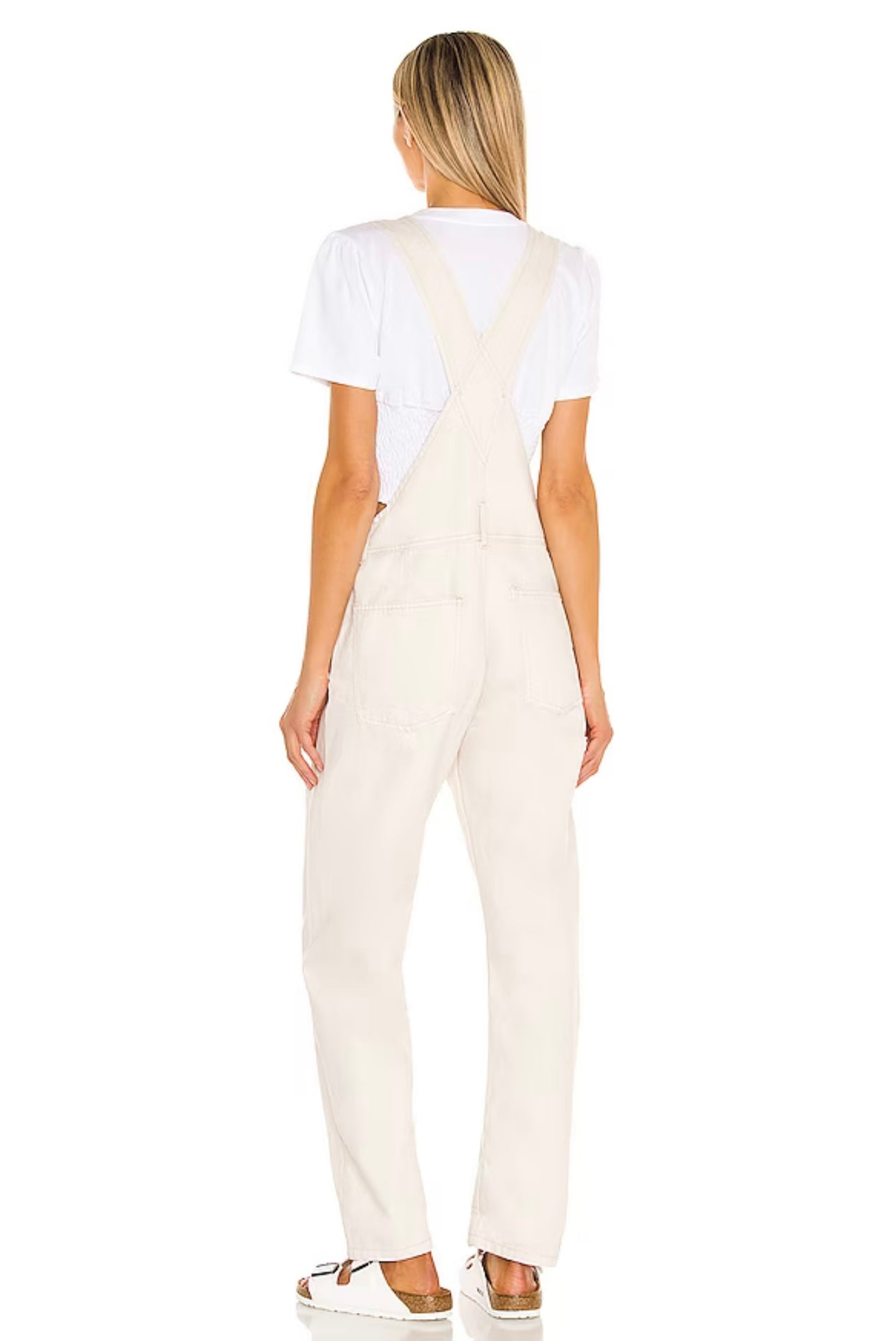 Free People x We The Free Ziggy Denim Overal in Parchment