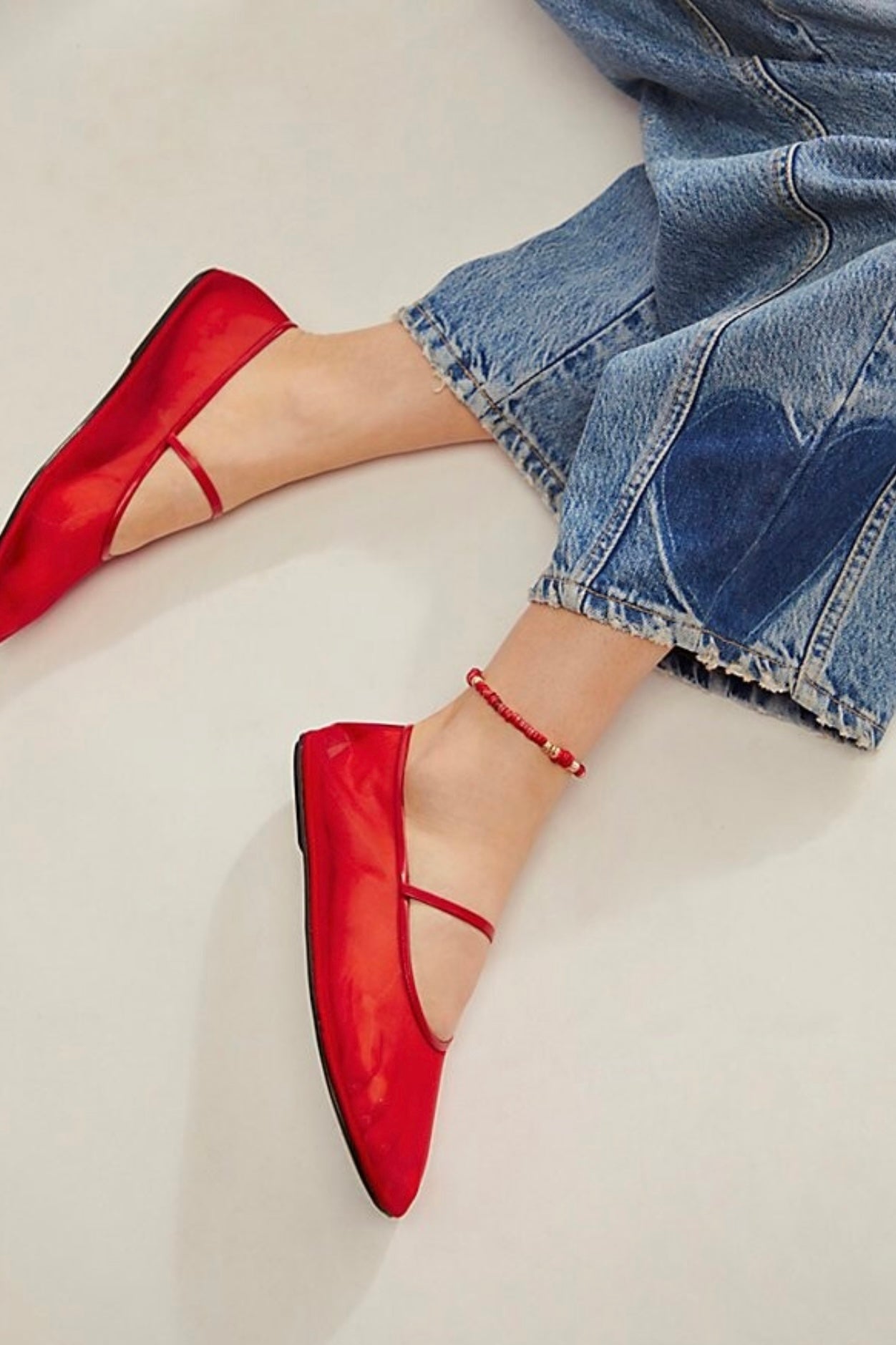 Jeffrey Campbell Swan Lake Mesh Mary Jane Ballet Flat