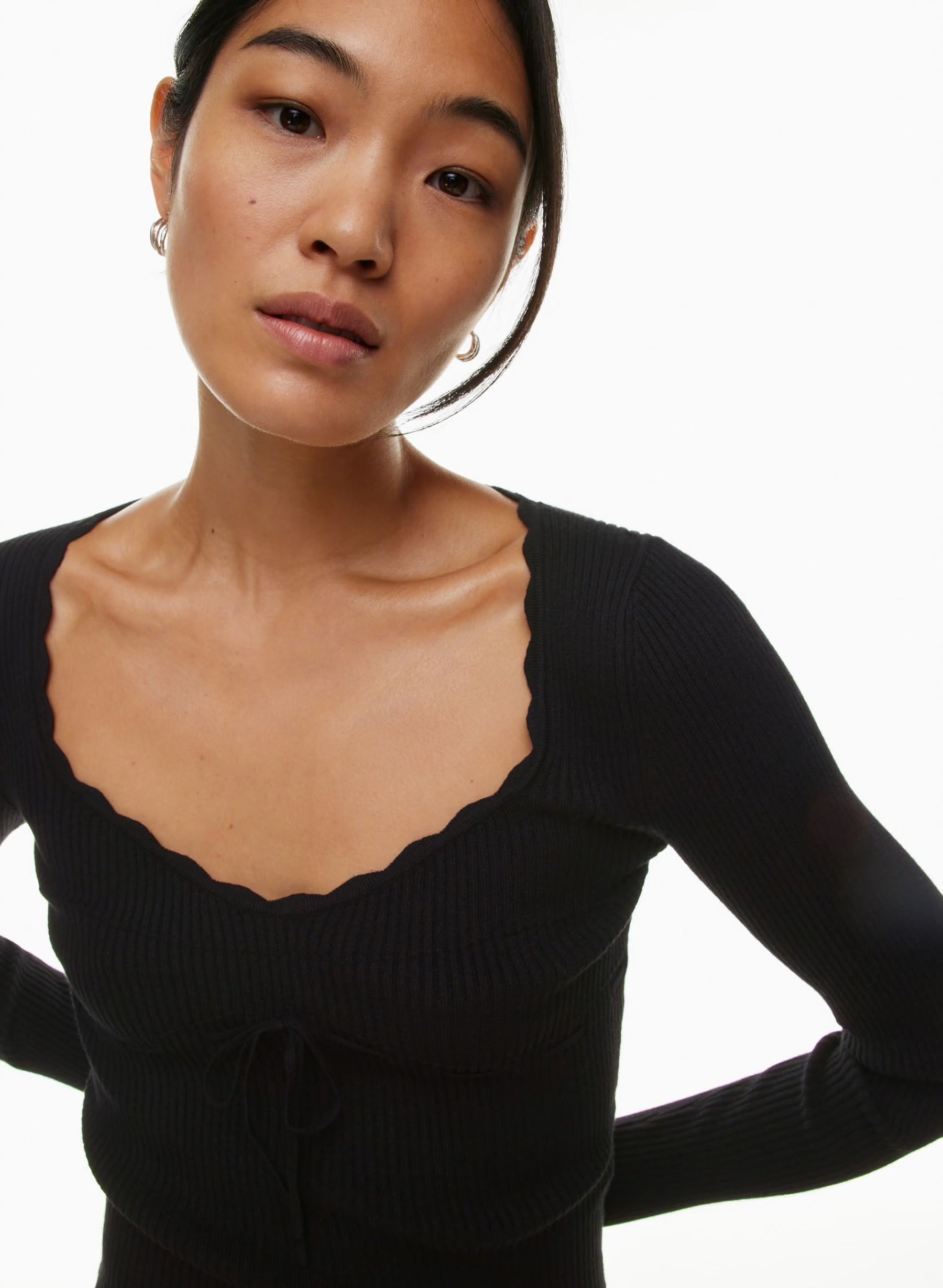WILFRED black knit top