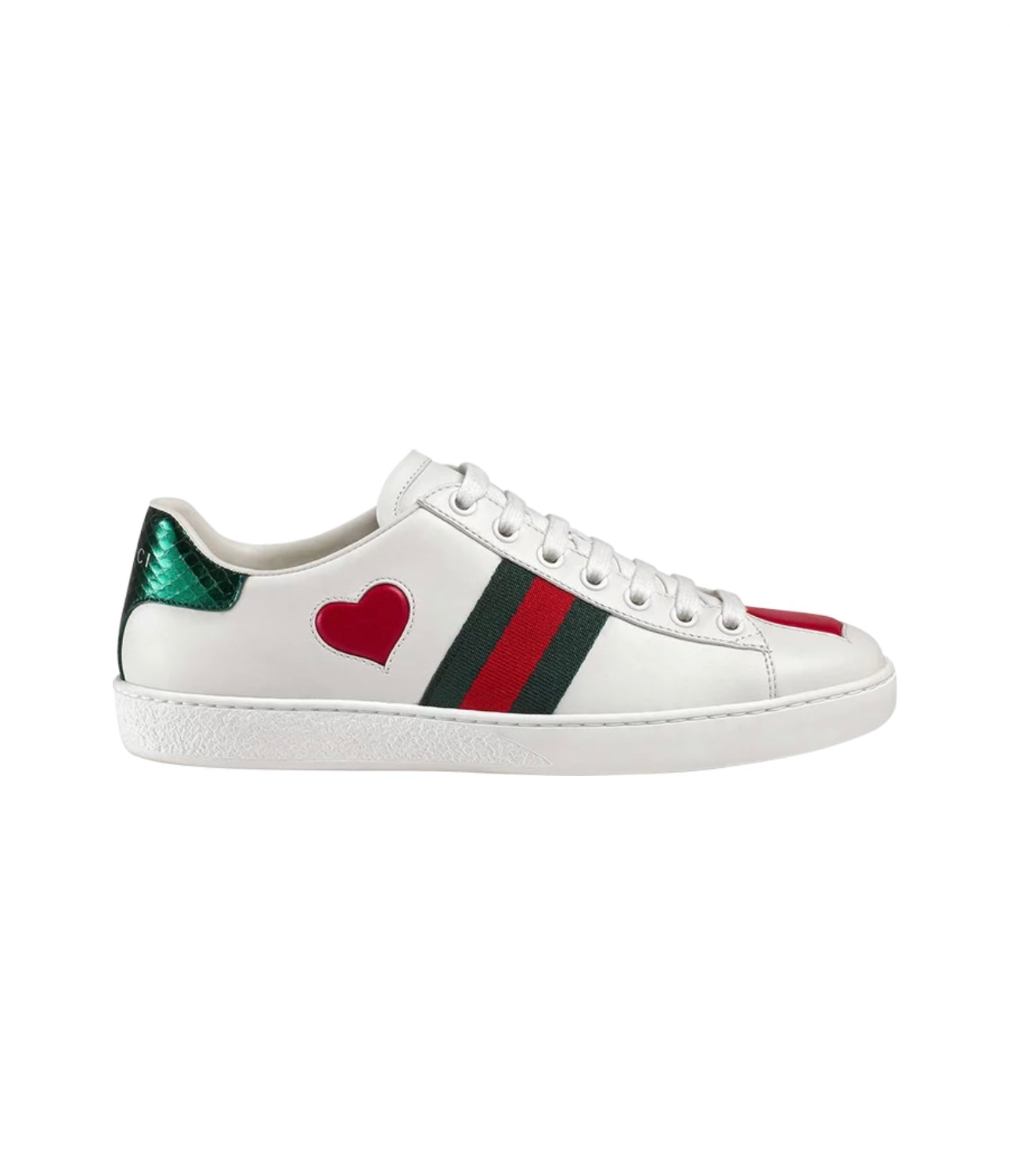 GUCCI - ACE LOW HEART SNEAKERS