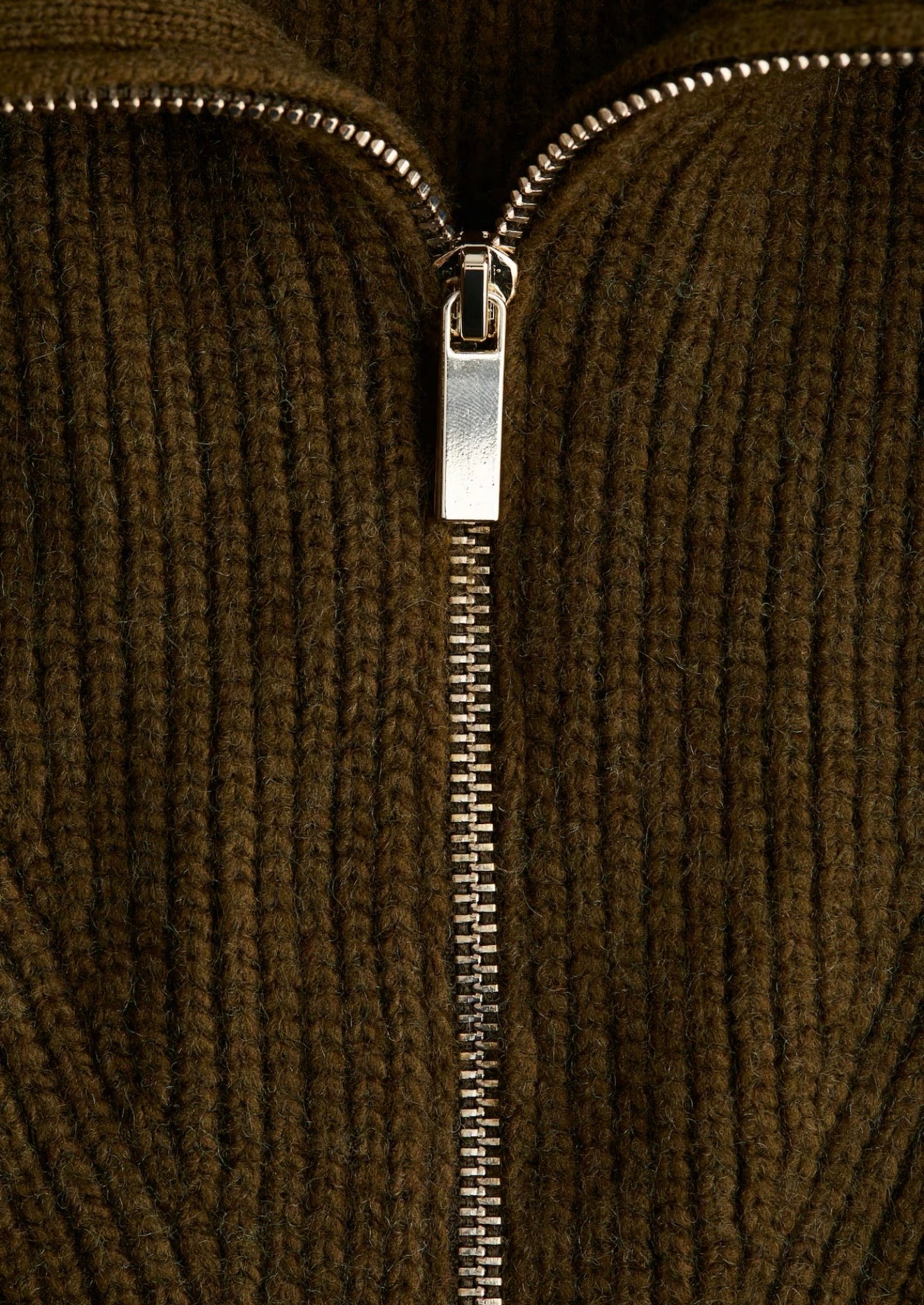 H&M - Rib Knit Half-Zip Sweater