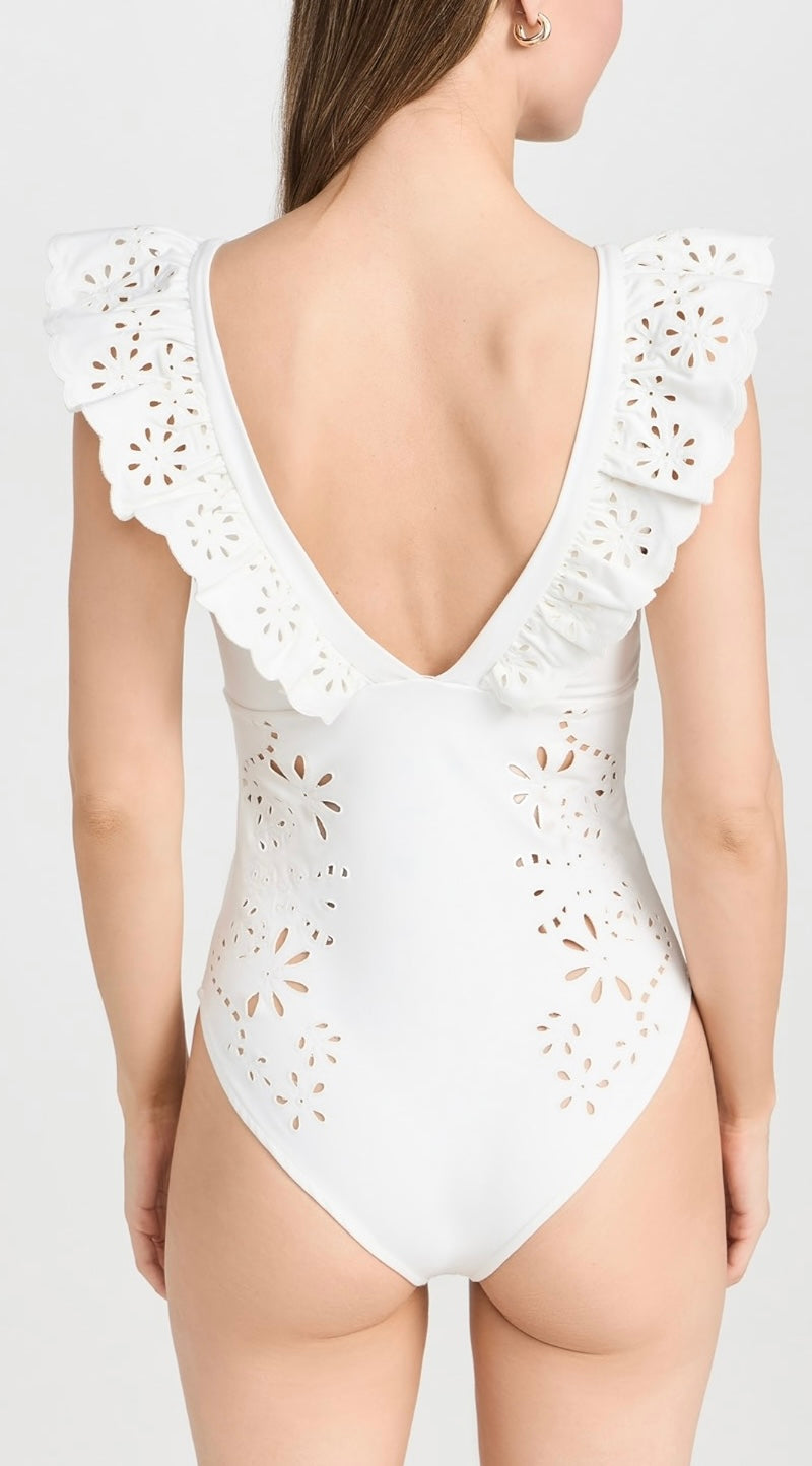 Sea -
Liat Embroidery Flutter Sleeve One Piece