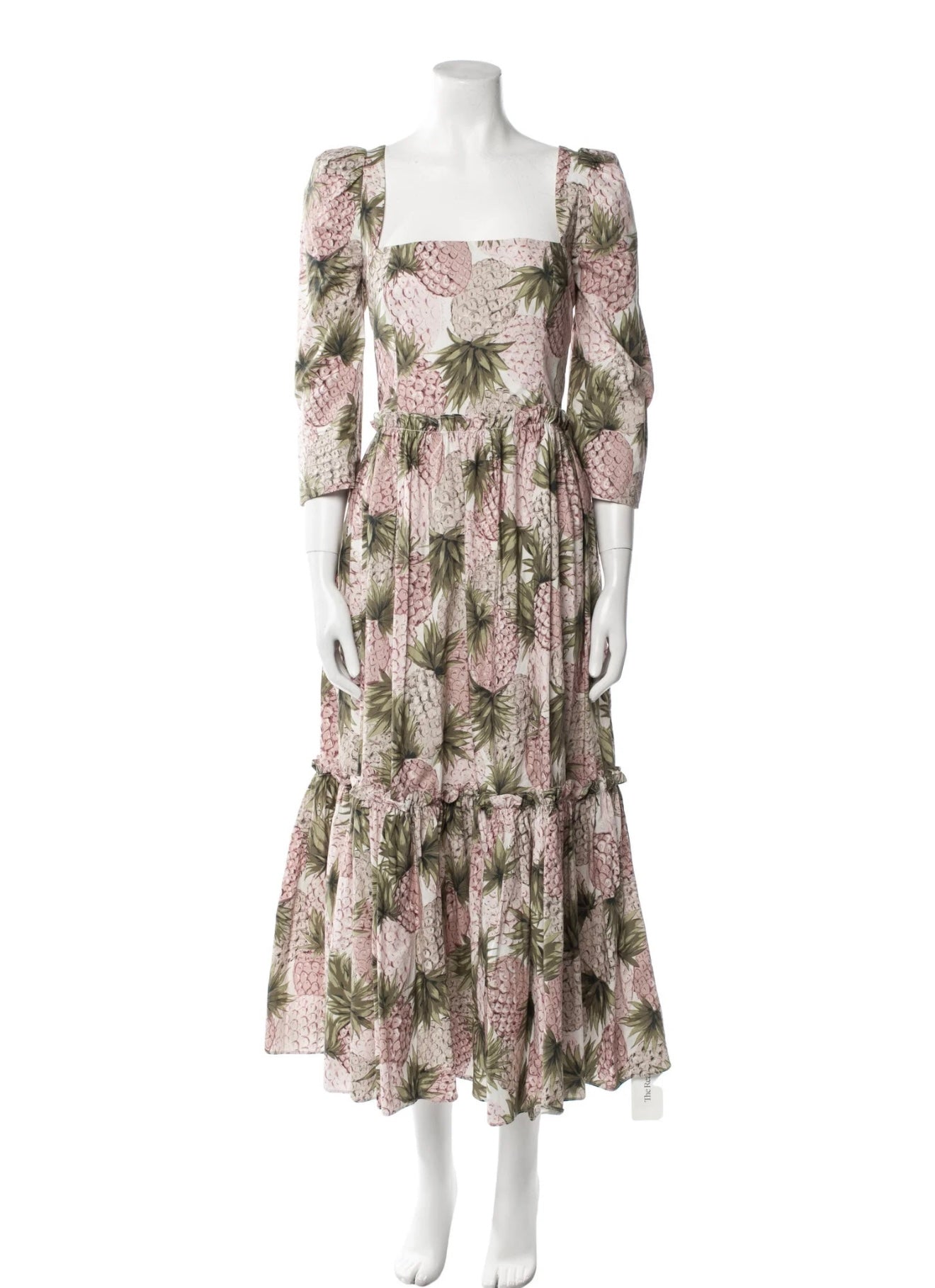 CARA CARA pink pineapple print dress