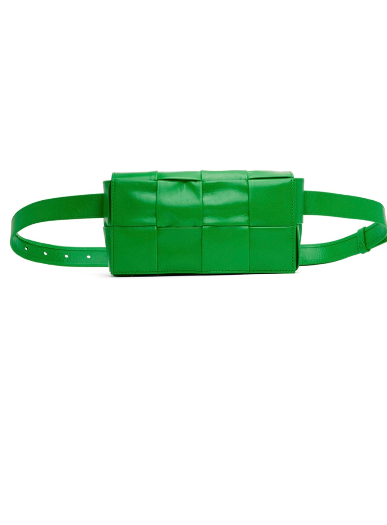 Bottega Veneta Mini Intreccio Cassette Belt Bag Green