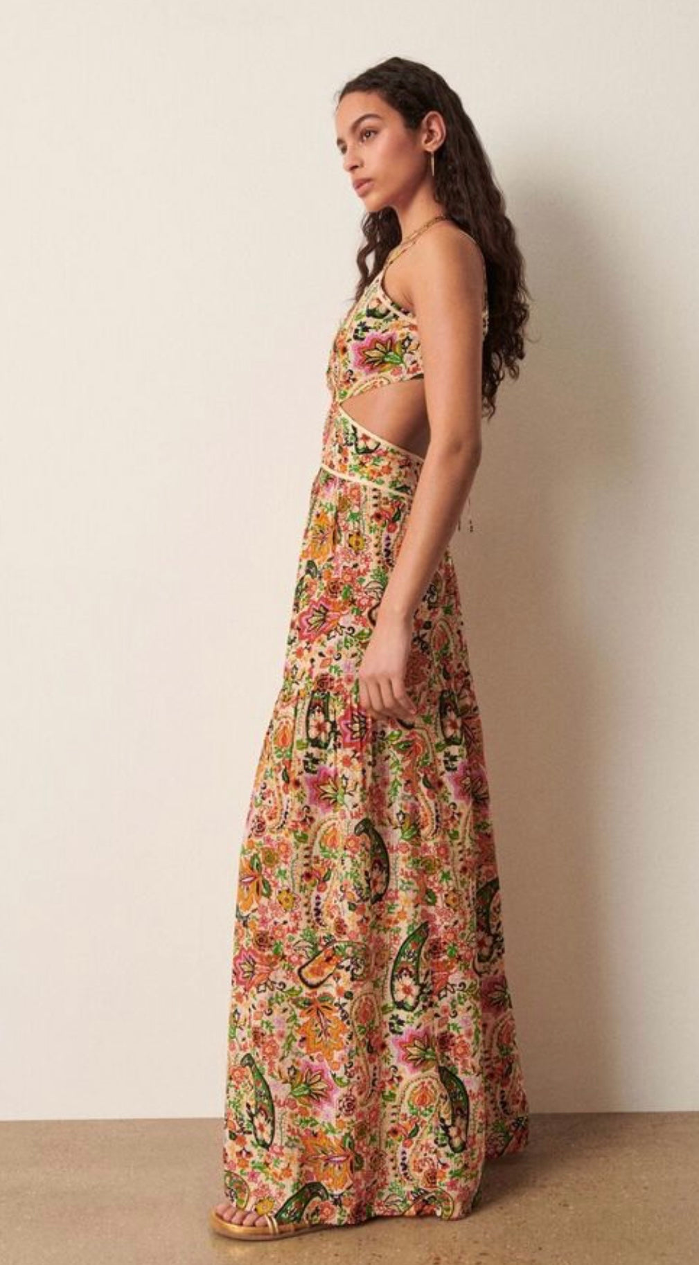 BA&SH Baloma Patterned Maxi Dress