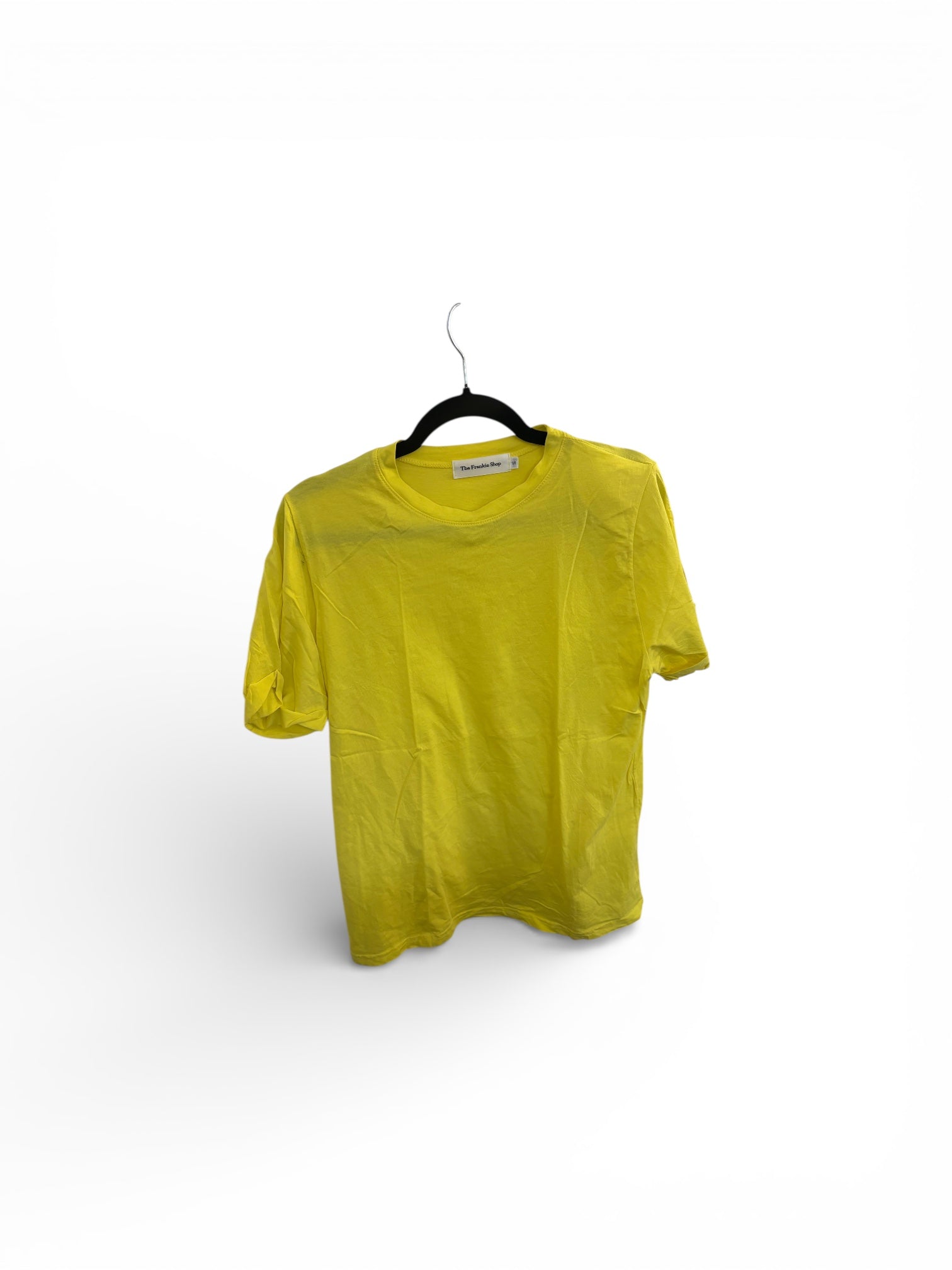 THE FRANKIE SHOP yellow padded shoulder tshirt