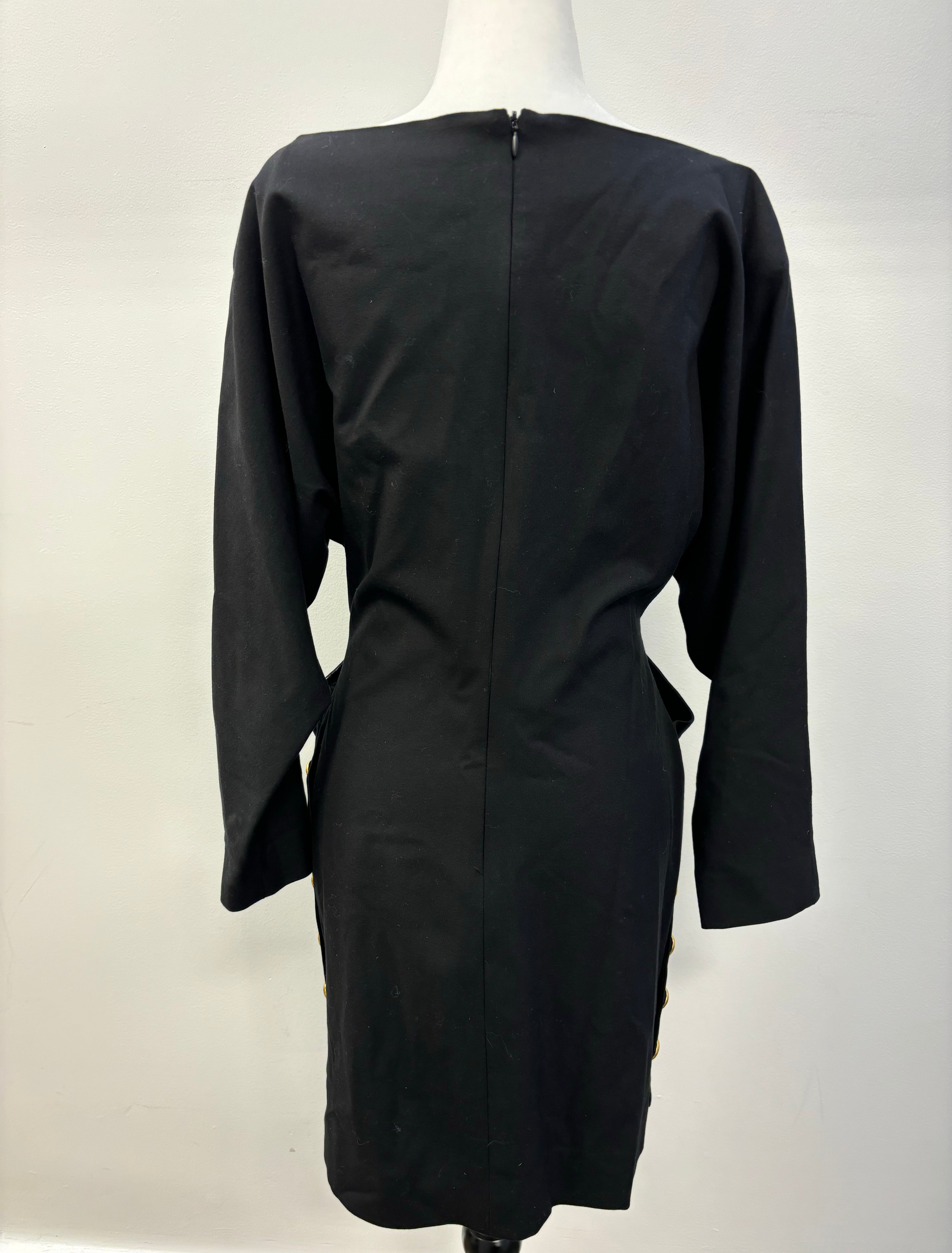 Smythe Pocket Dress with Gold Buttons