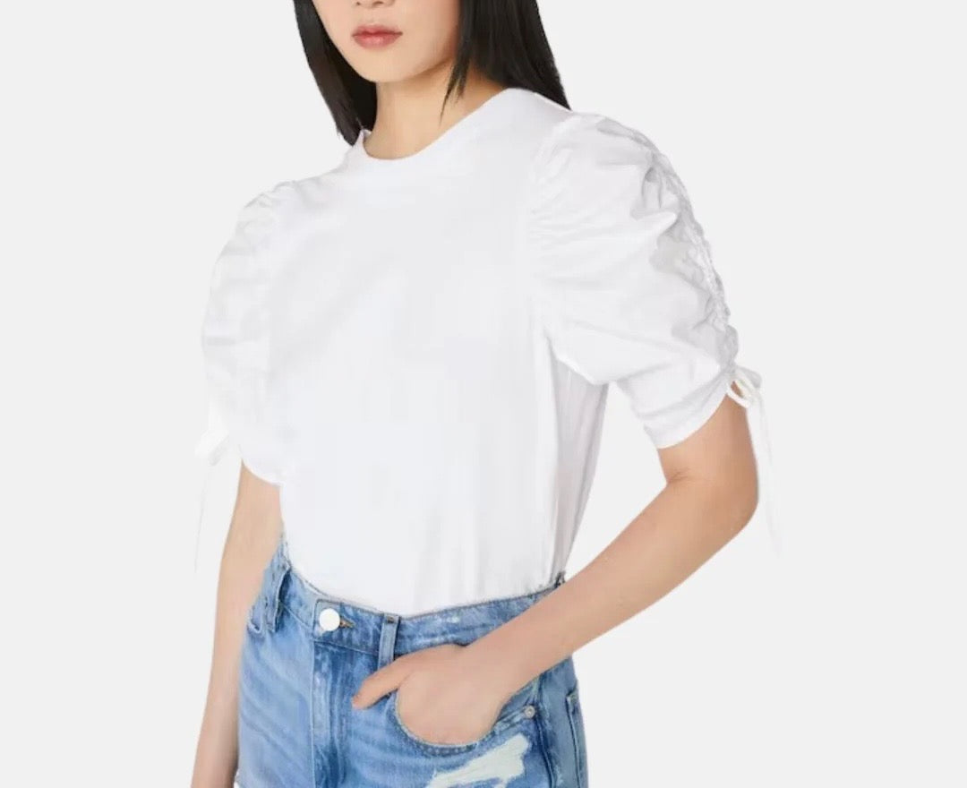 FRAME white puff sleeve tee