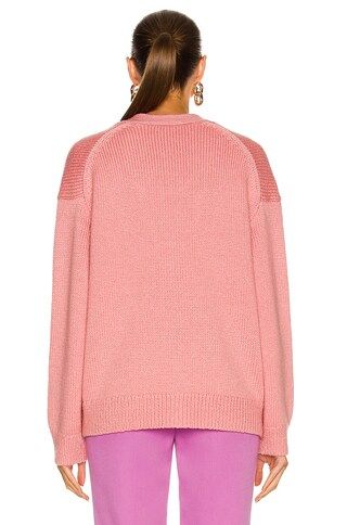 ACNE STUDIOS Pink Oversized Wool Blend Cardigan