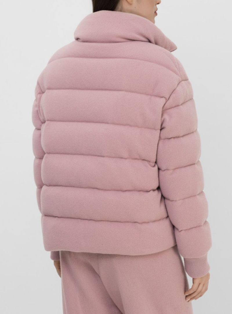 Moncler Cashmere Blend Puffer Coat