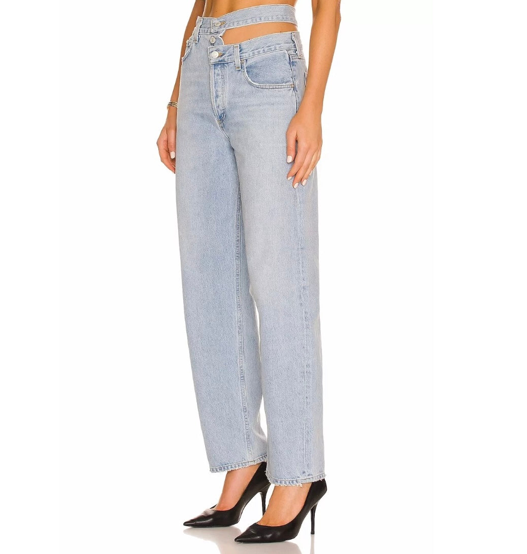 AGOLDE - BROKEN WAISTBAND JEANS