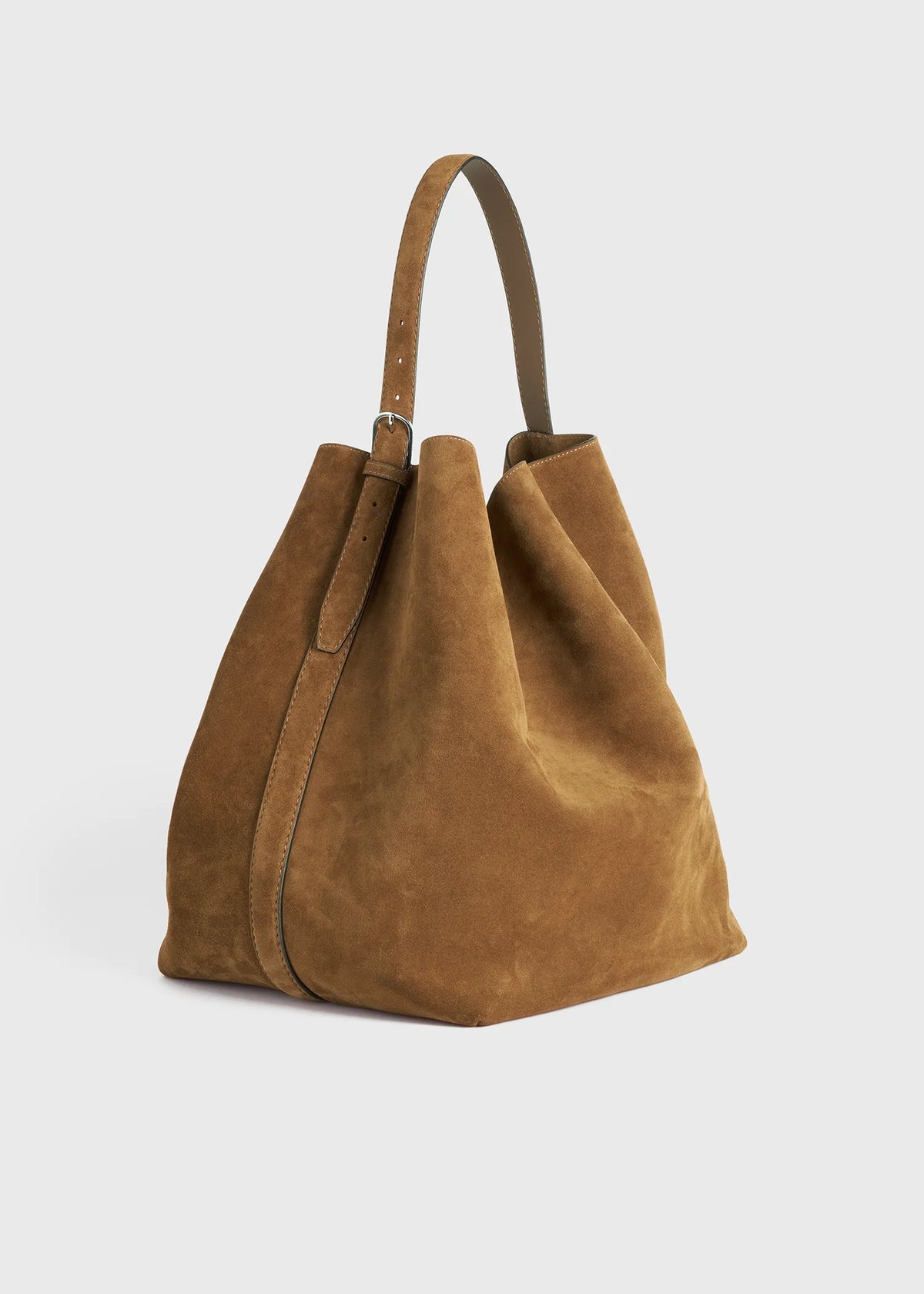 TOTEME belted suede tote