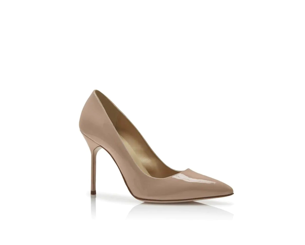 Manolo Blahnik
BB 105 Patent Leather Point Toe Pumps