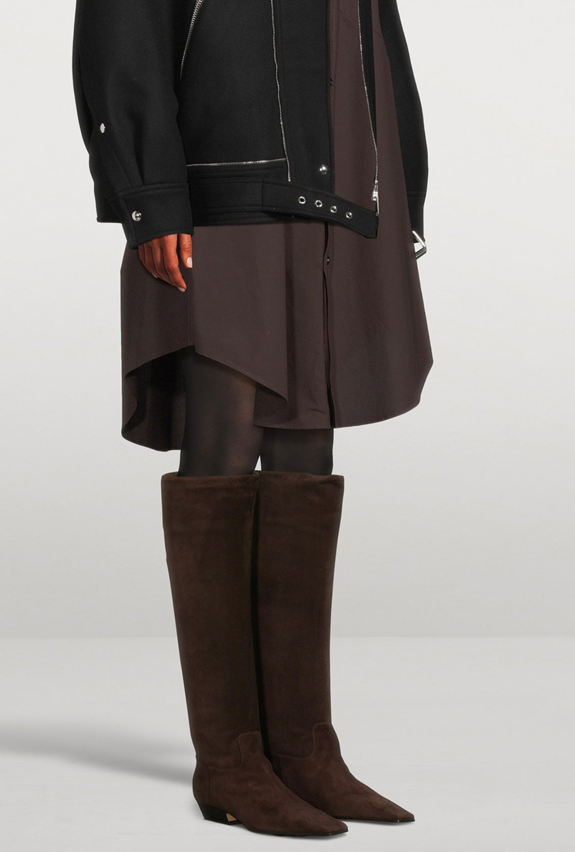 KHAITE
The Marfa Suede Knee-High Boots