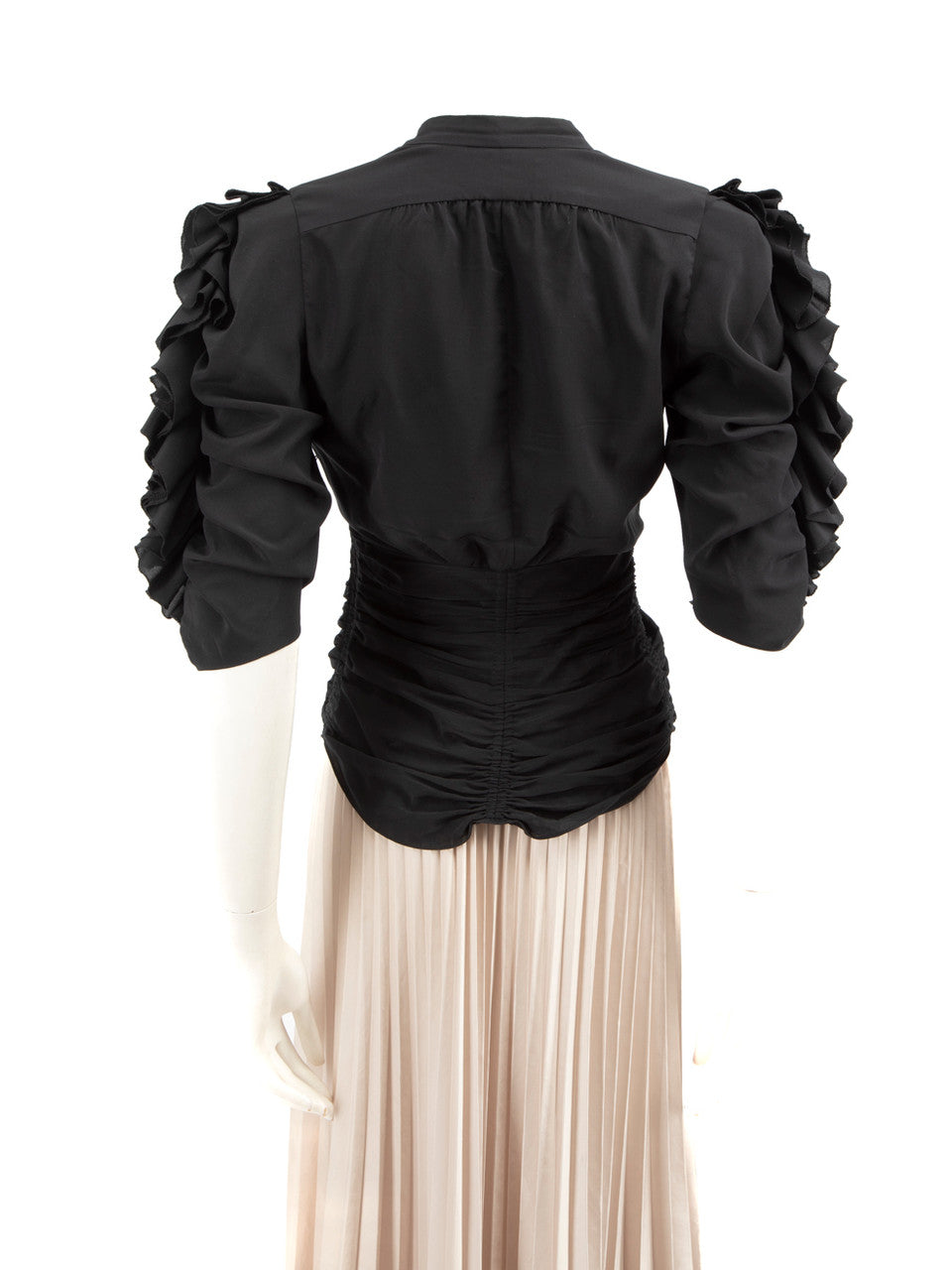 ISABEL MARANT ruffled v neck blouse