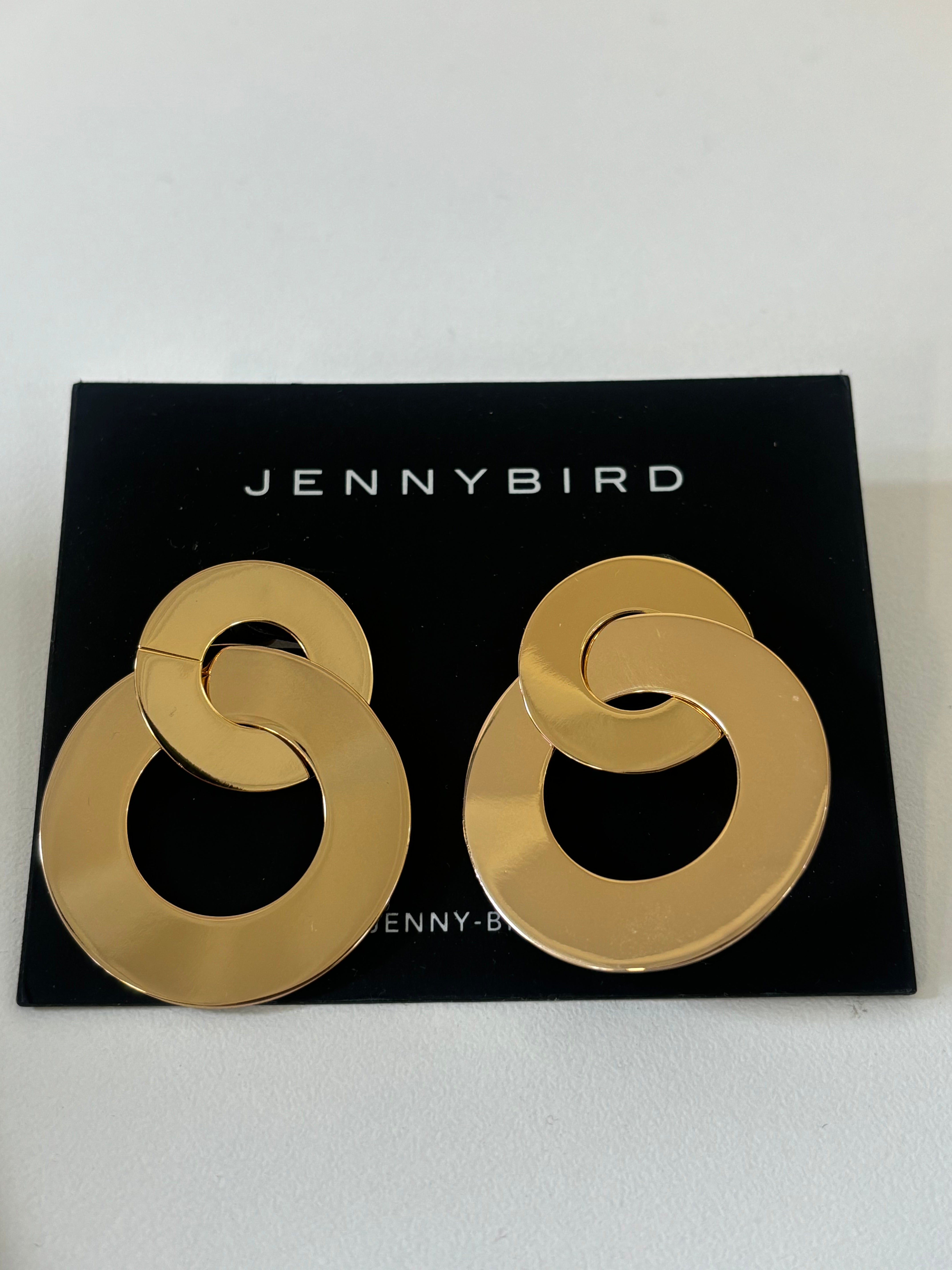 JENNY BIRD LAST DANCE CIRCLE EARRINGS IN GOLD