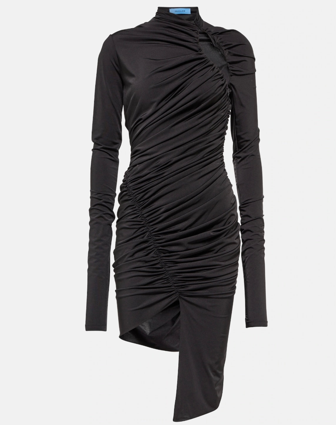 MUGLER
Ruched cutout minidress