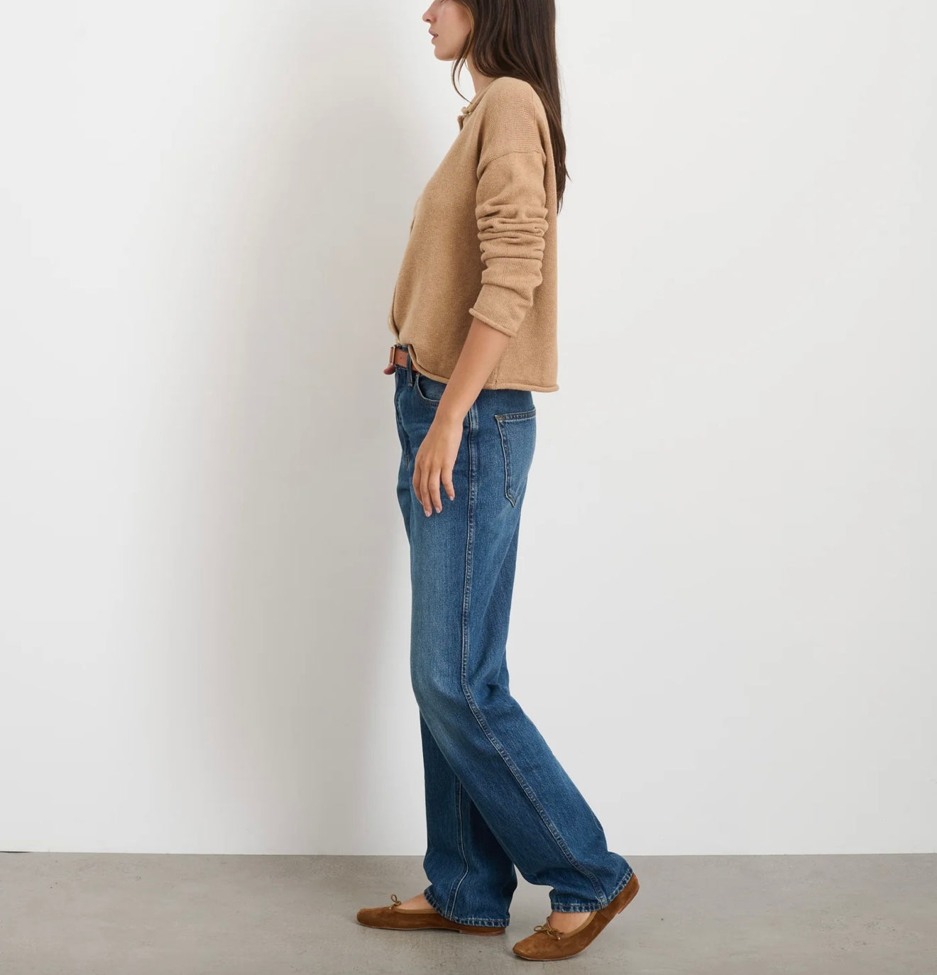 Alex Mill - Taylor Rollneck Cardigan in Cotton Cashmere