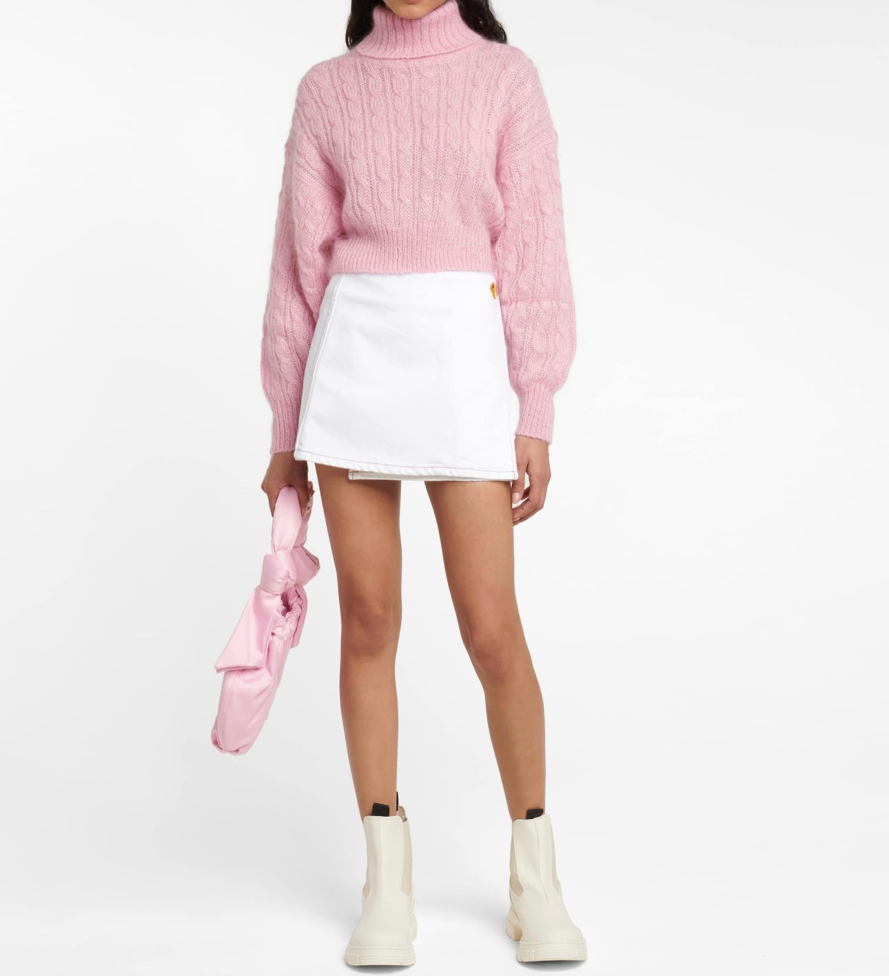 GANNI
Denim miniskirt