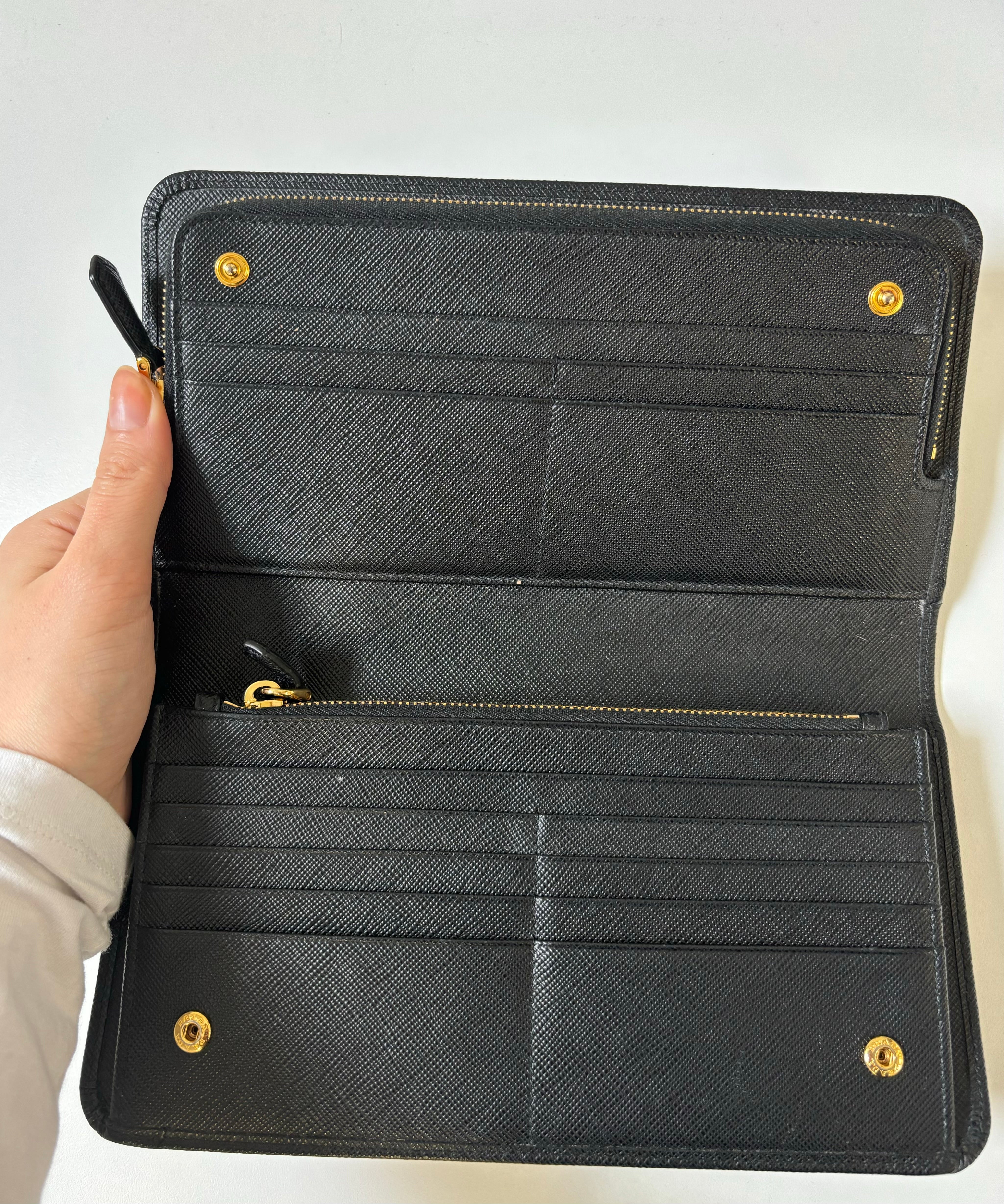 Prada Saffoano Leather Wallet