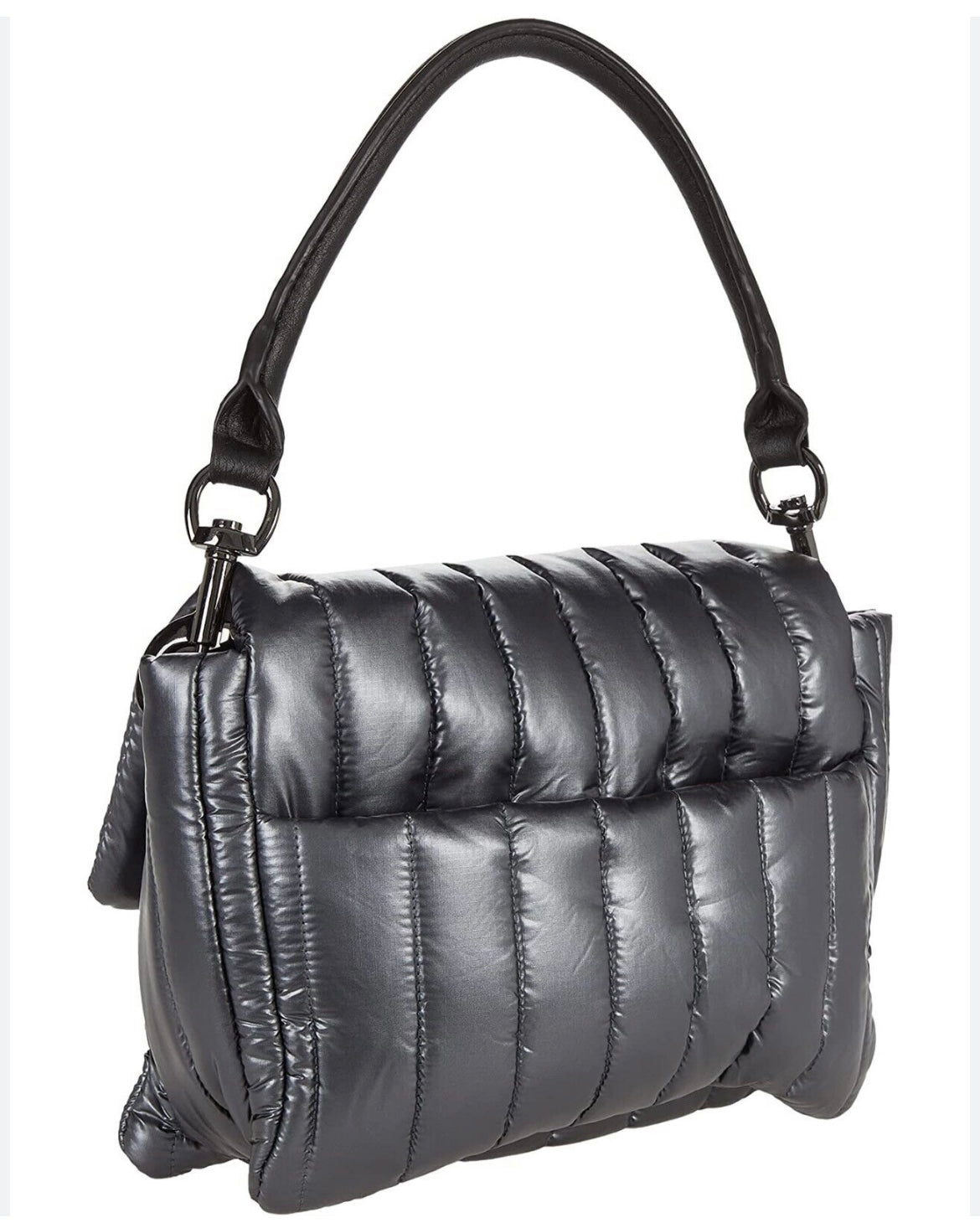 THINK ROYLN pewter metallic bag