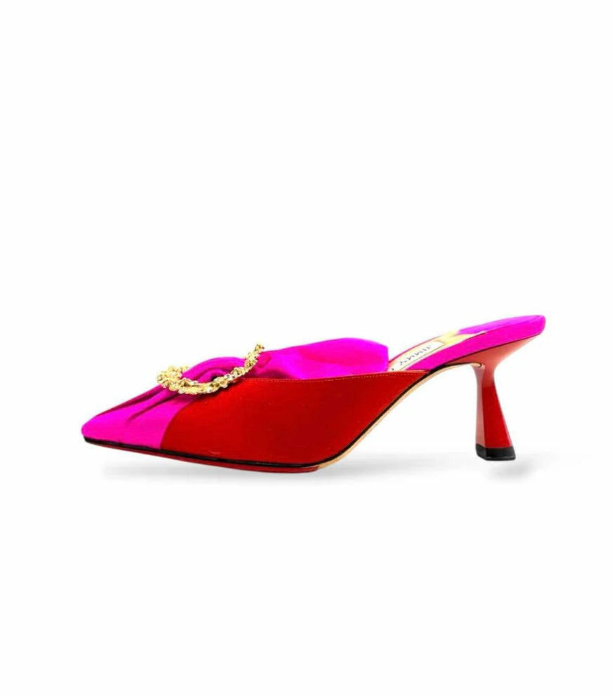 Jimmy Choo Fuchsia & Lulla 65 Mule