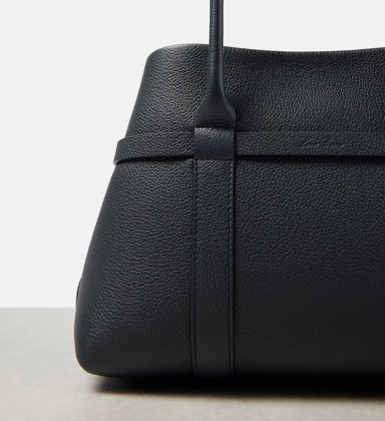 Loro Piana Ghiera Small Leather Tote Bag