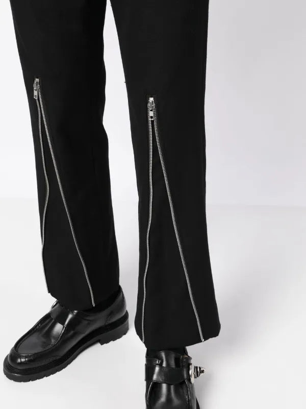 Comme des Garçons Homme Plus zip-detail skinny trousers