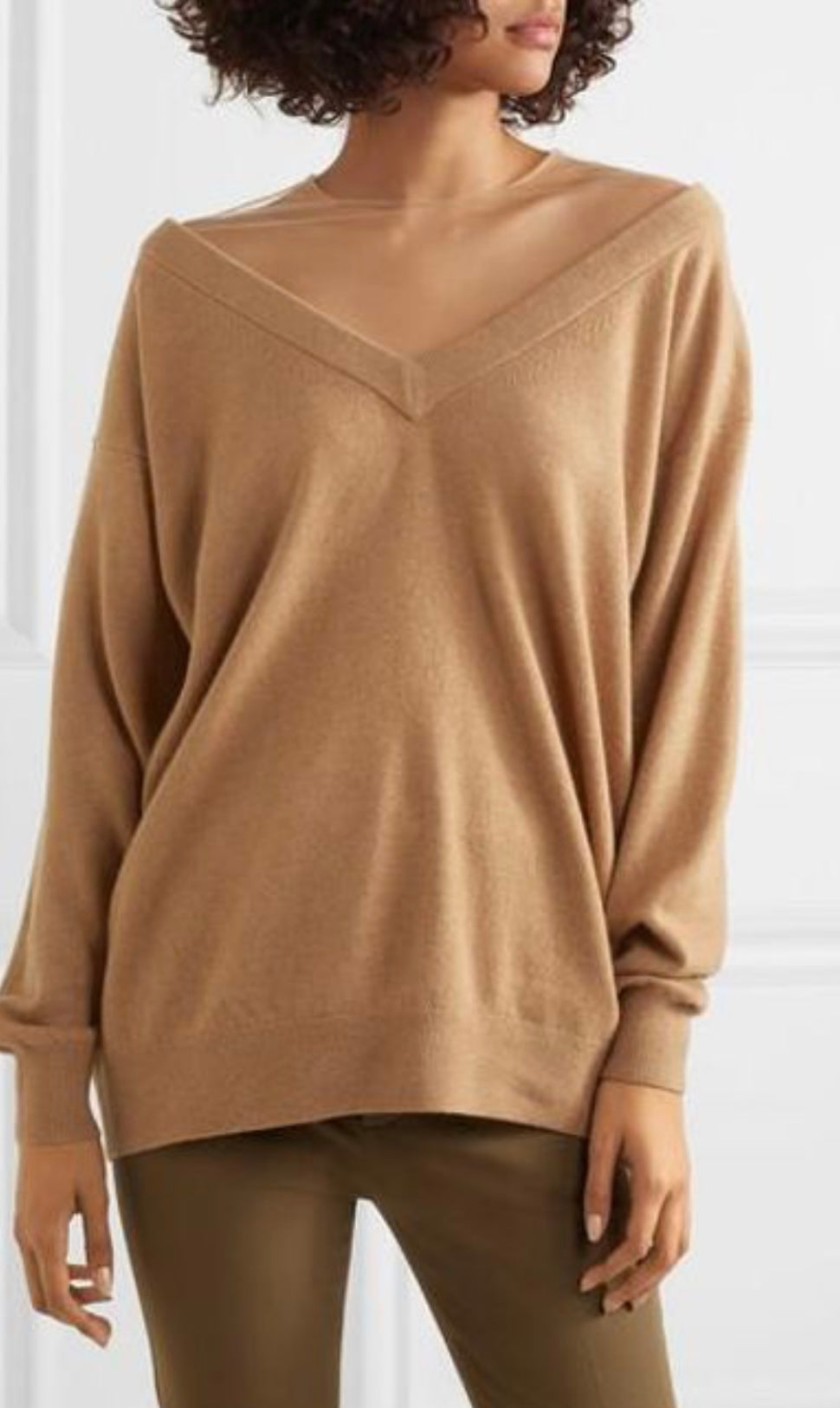 Alexander wang T - V Neck Tule Sweater